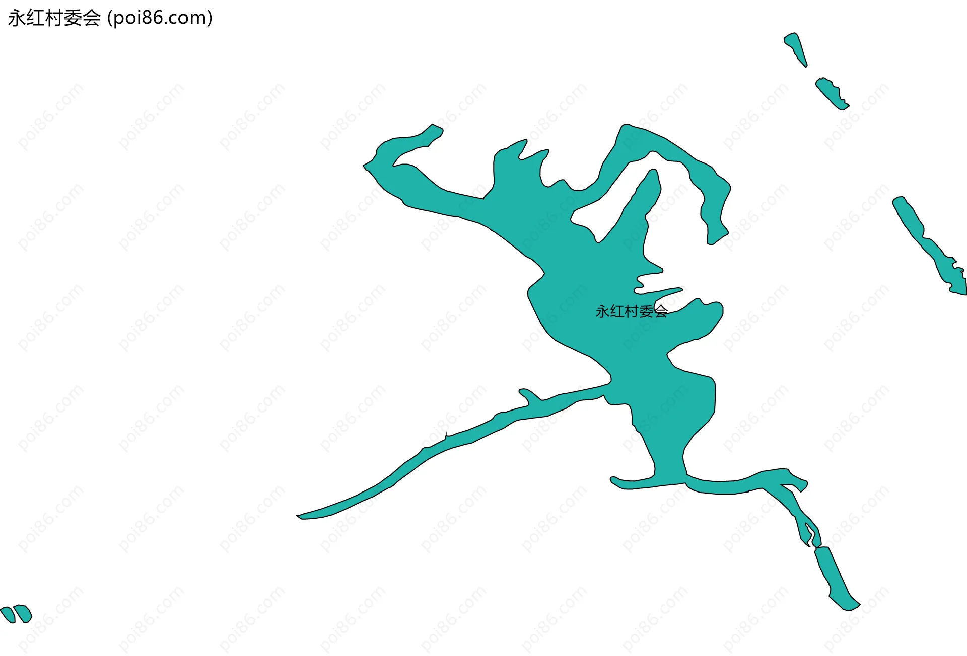 永红村委会边界地图
