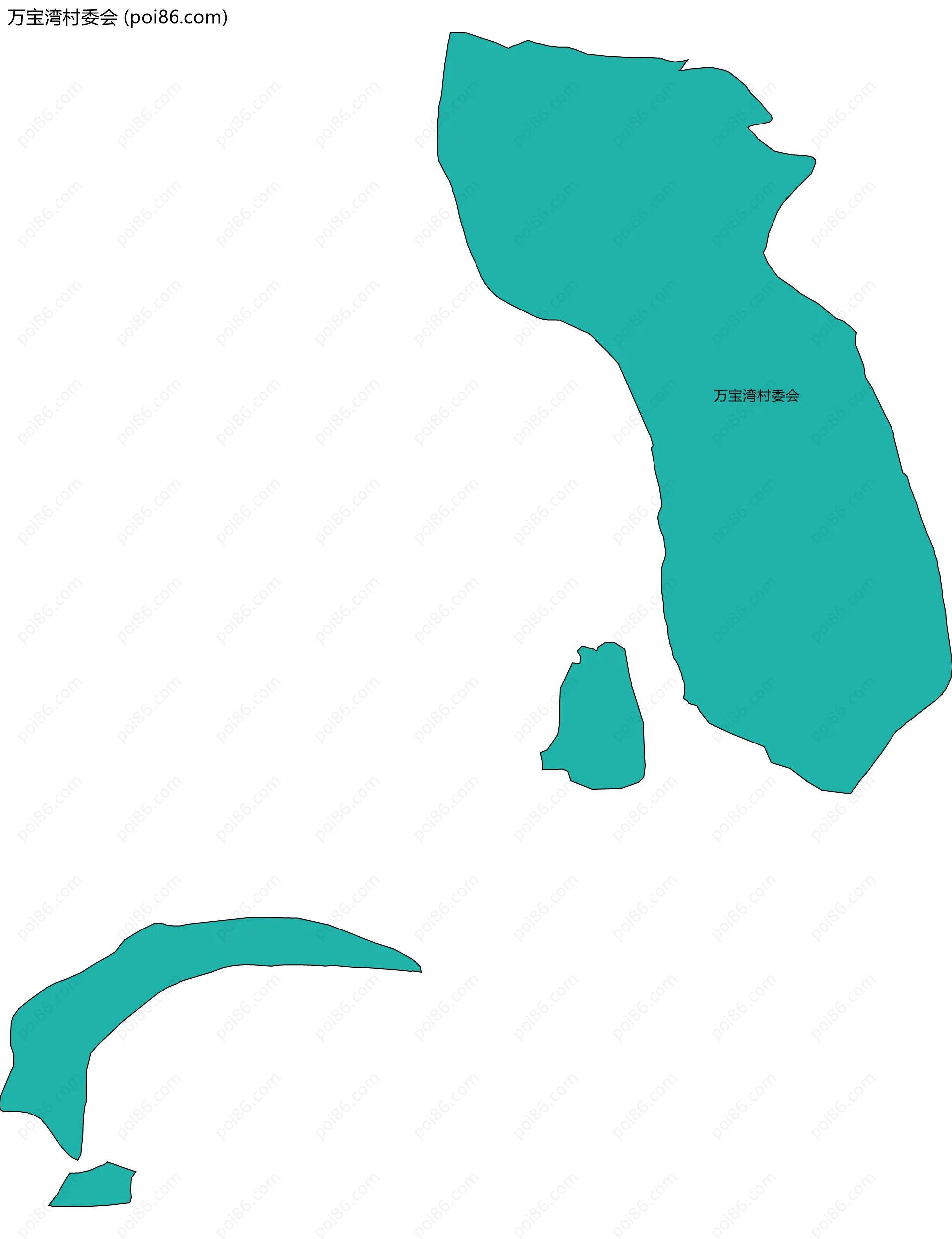 万宝湾村委会边界地图