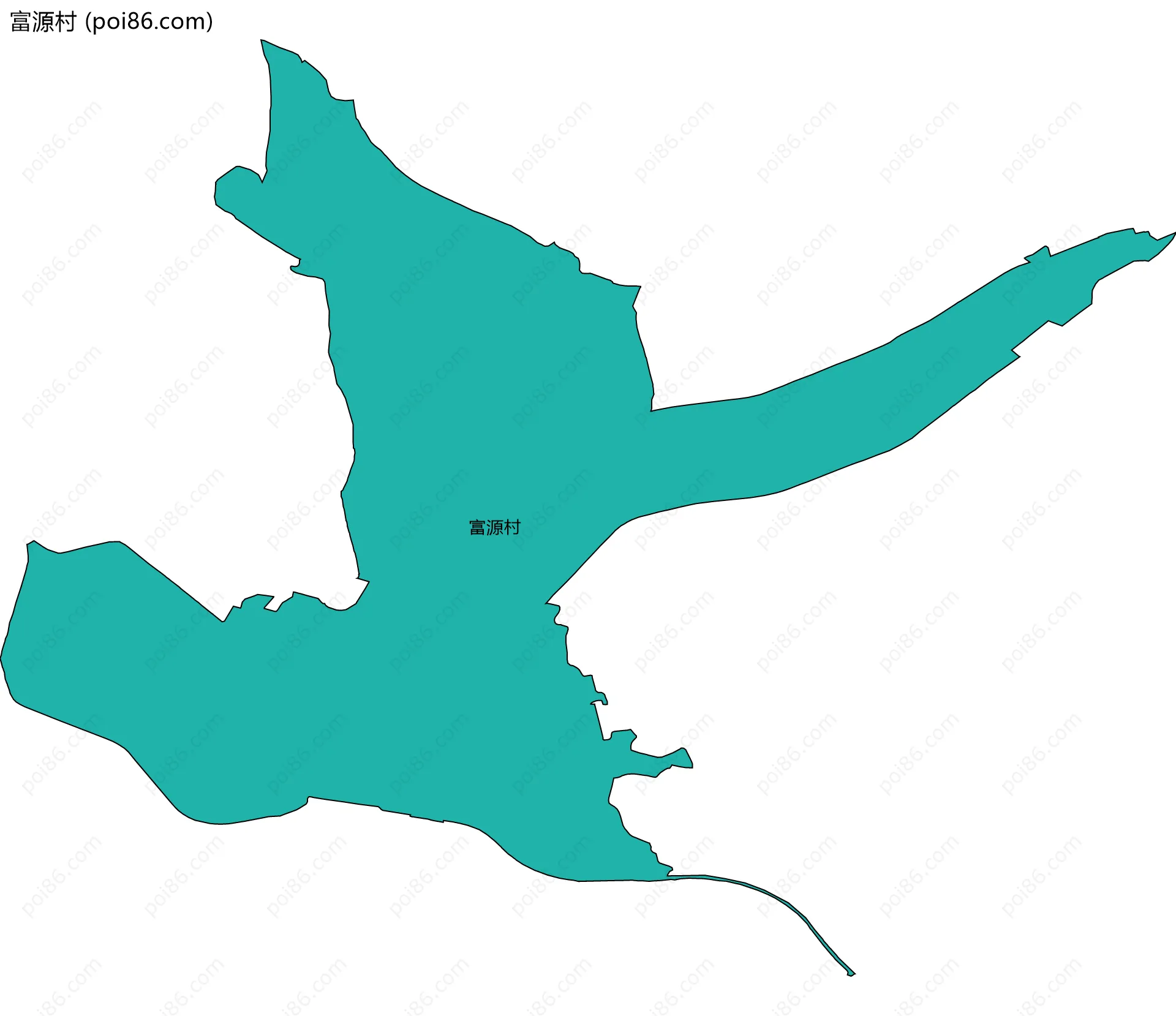富源村边界地图