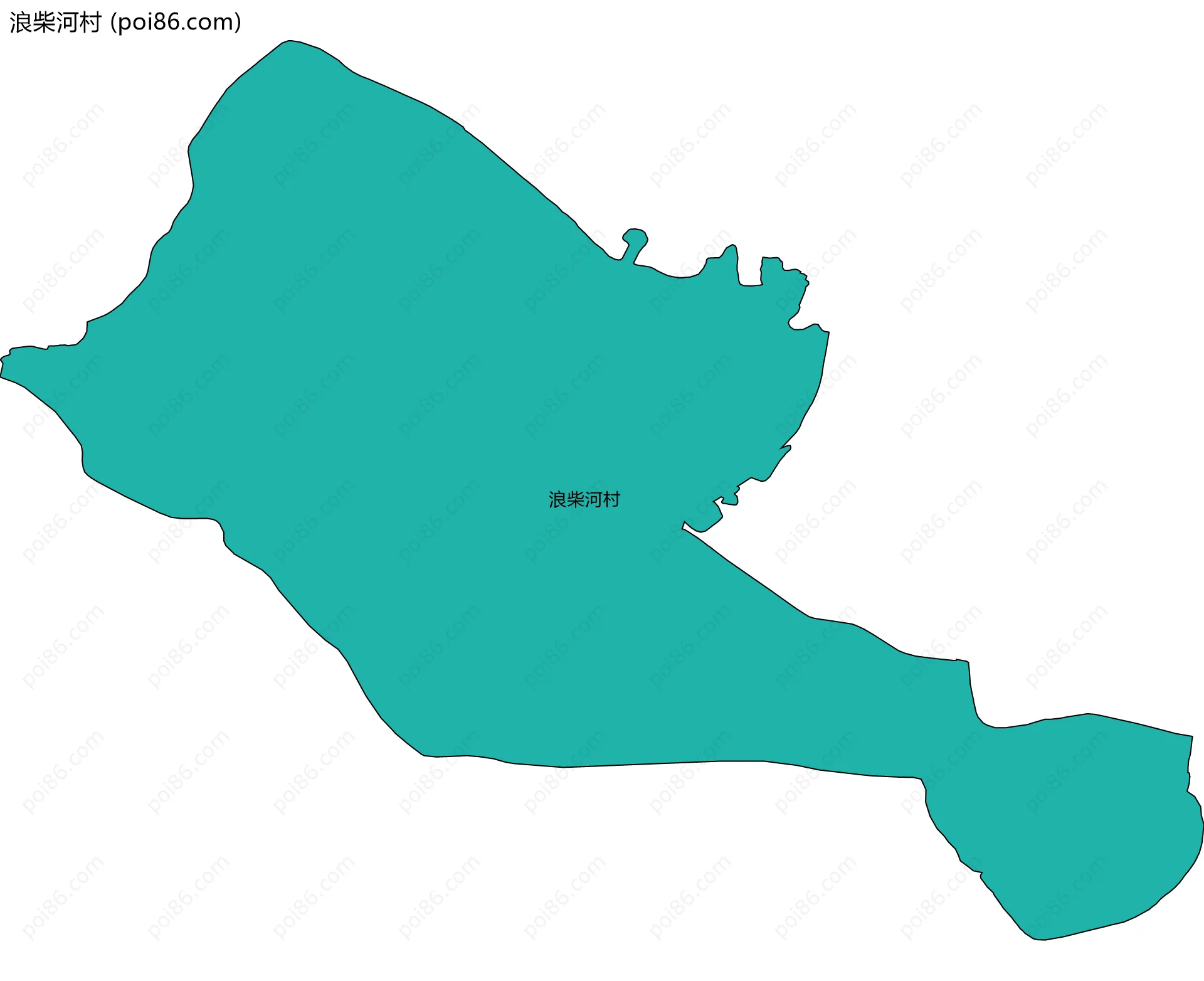 浪柴河村边界地图