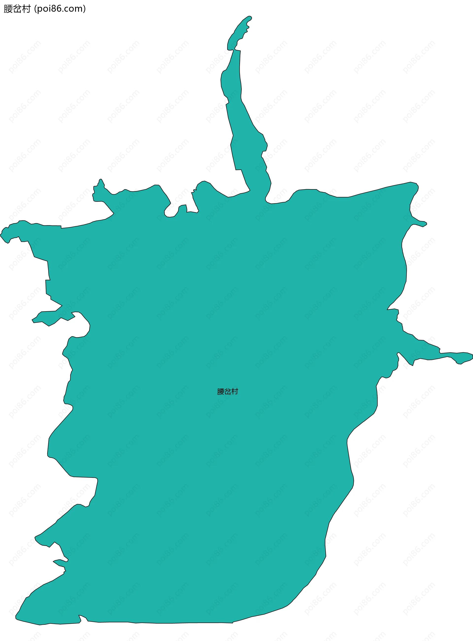 腰岔村边界地图