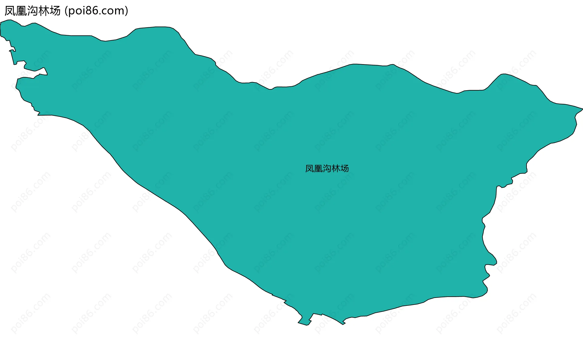 凤凰沟林场边界地图