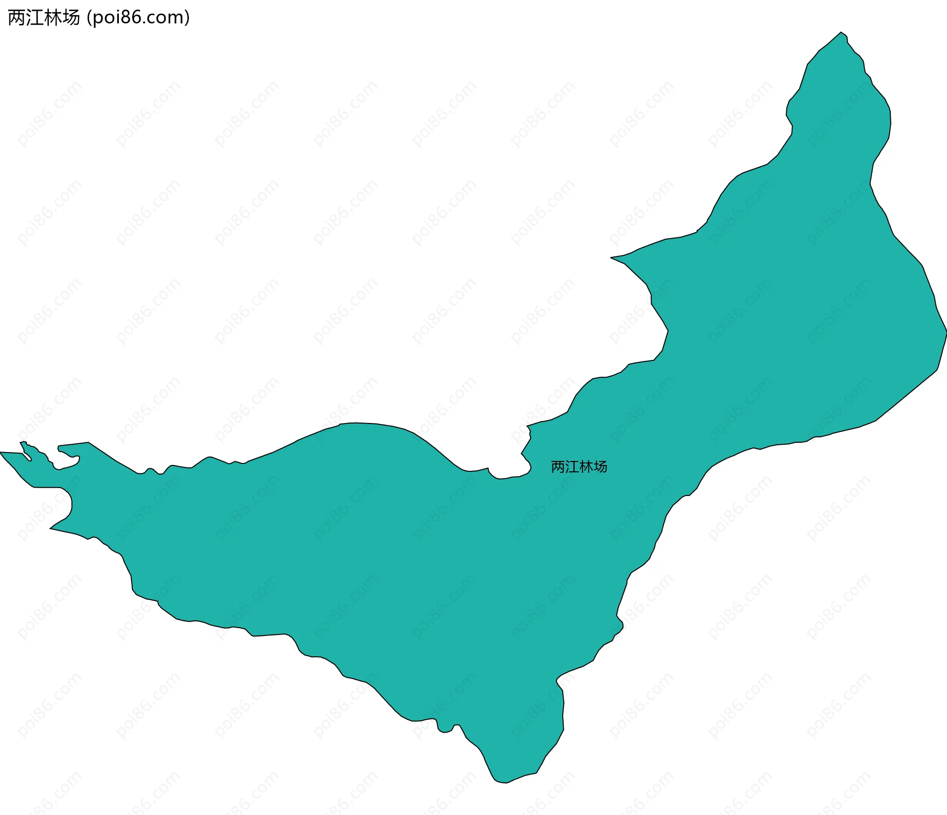 两江林场边界地图