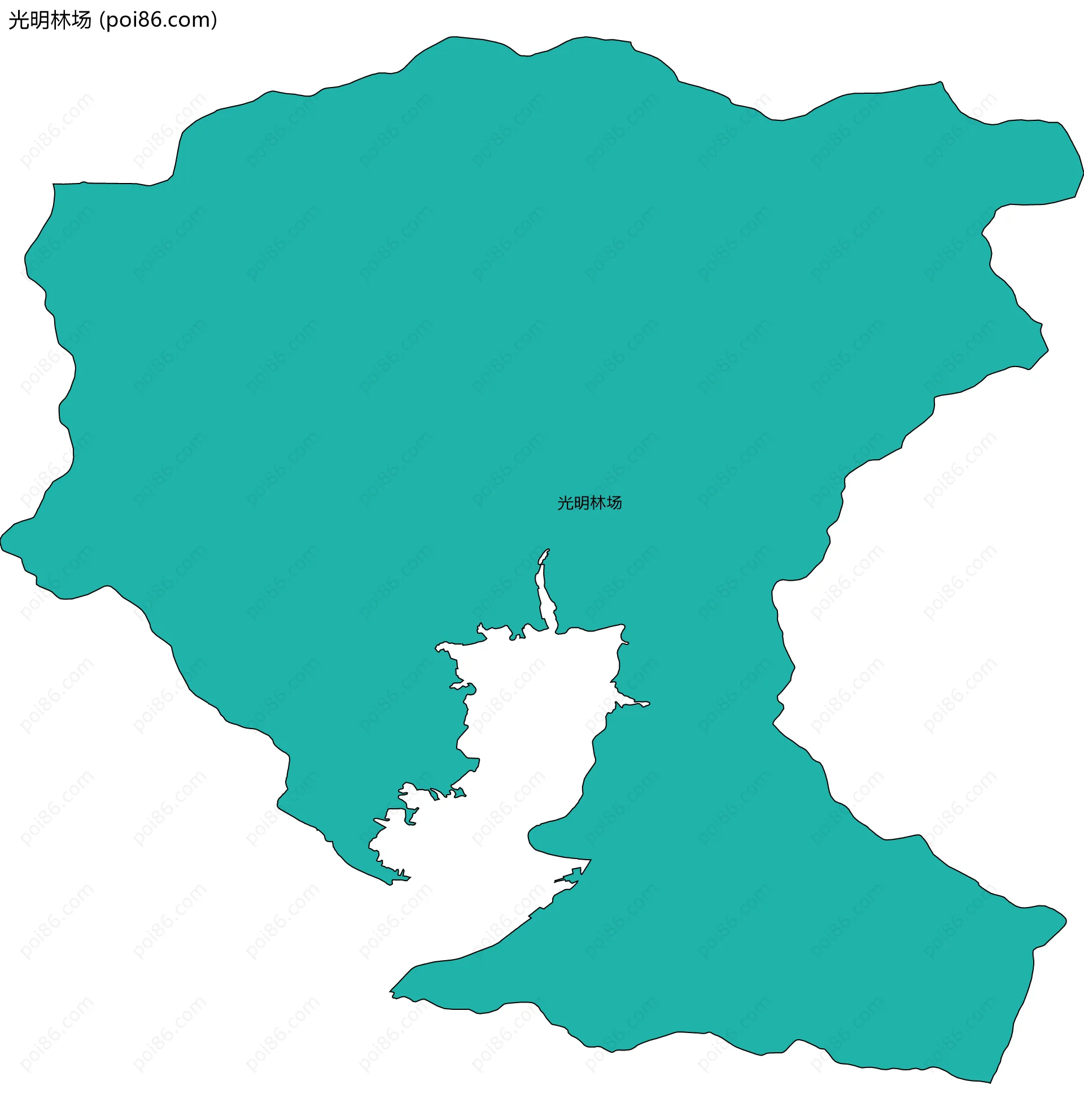 光明林场边界地图