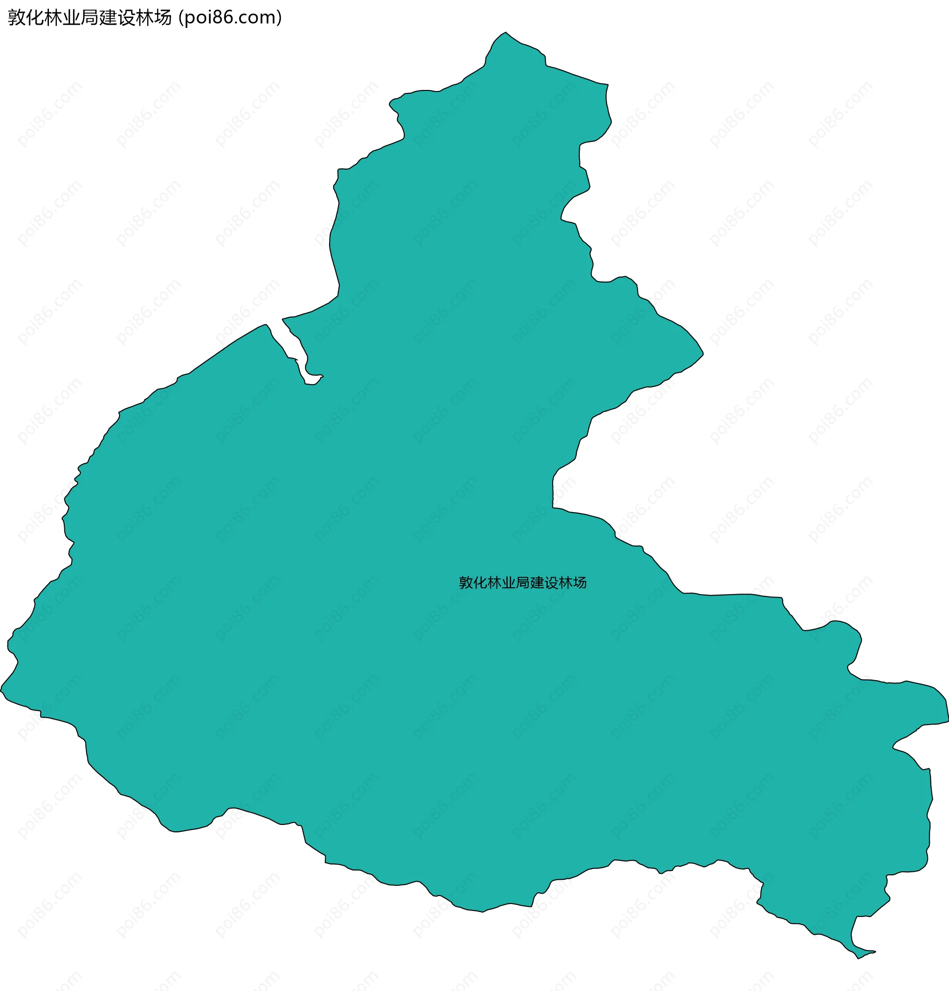 敦化林业局建设林场边界地图