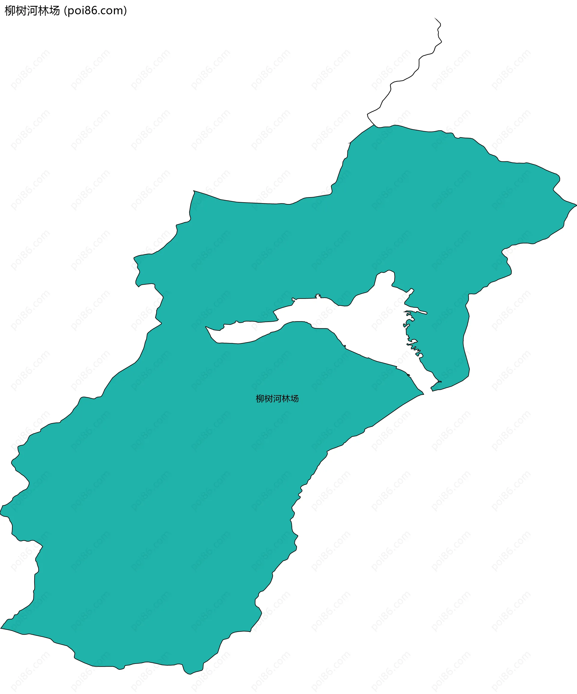 柳树河林场边界地图