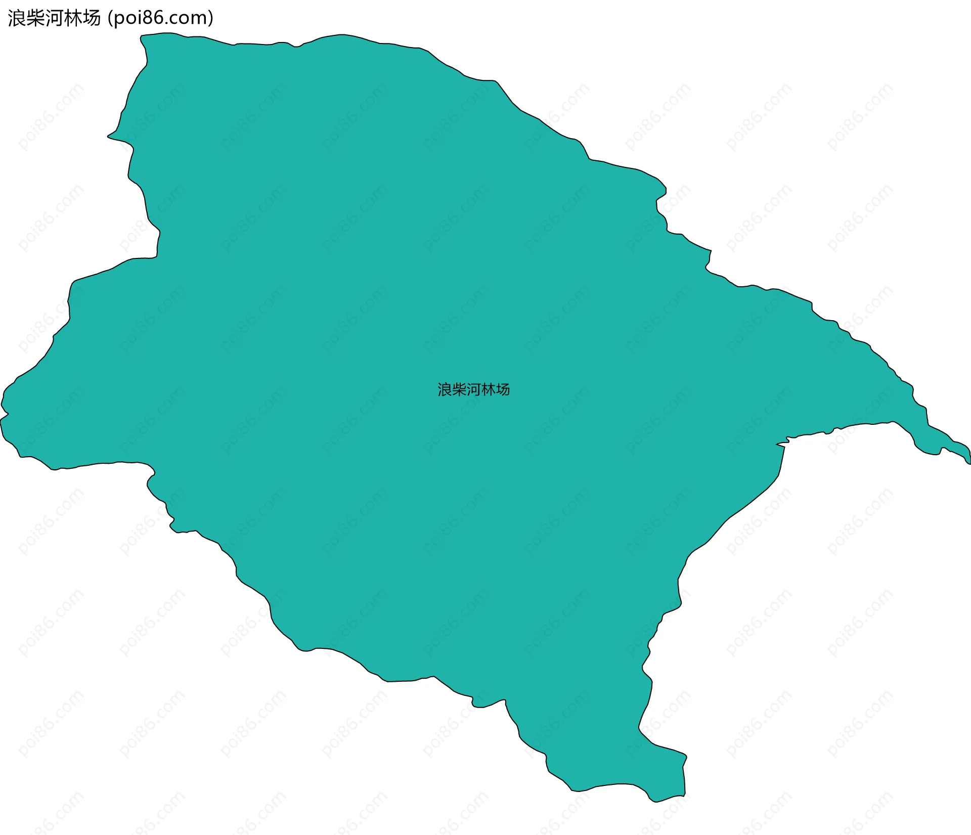 浪柴河林场边界地图