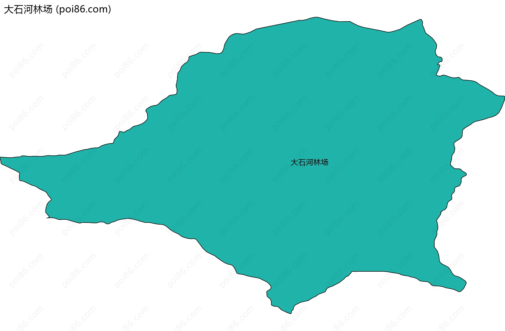 大石河林场边界地图