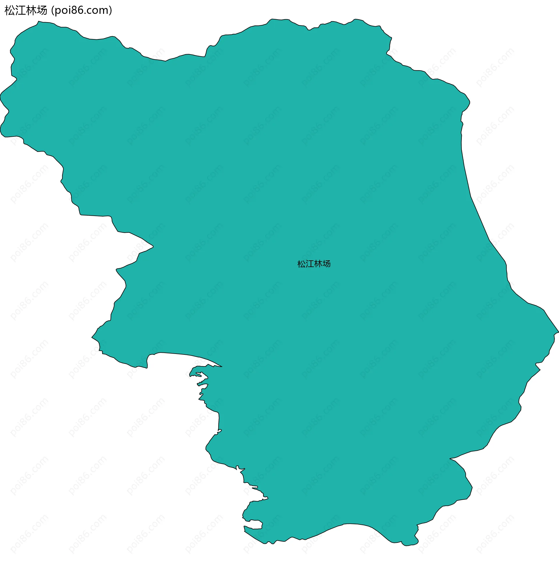 松江林场边界地图