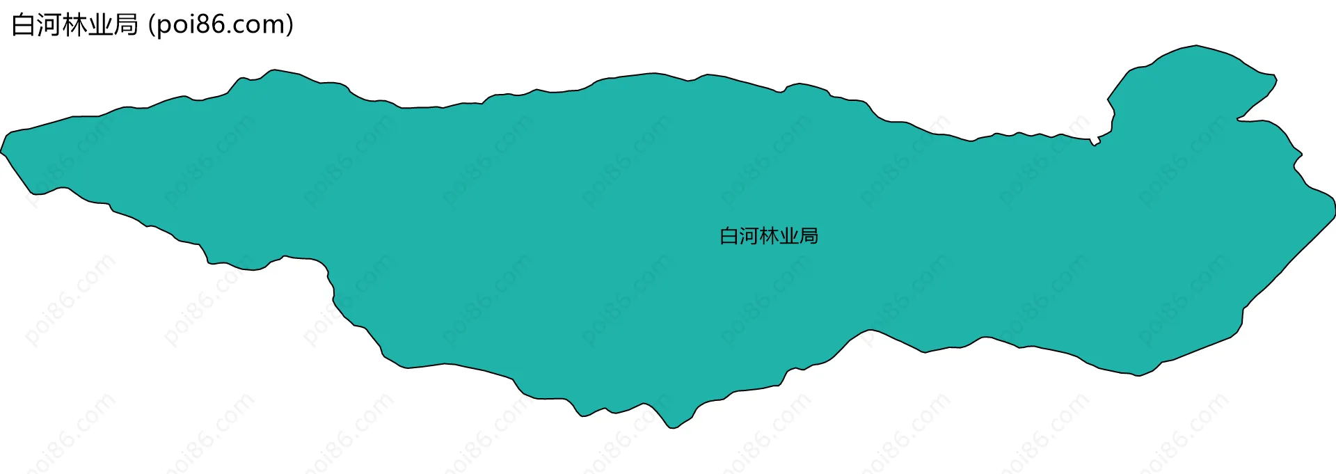 白河林业局边界地图