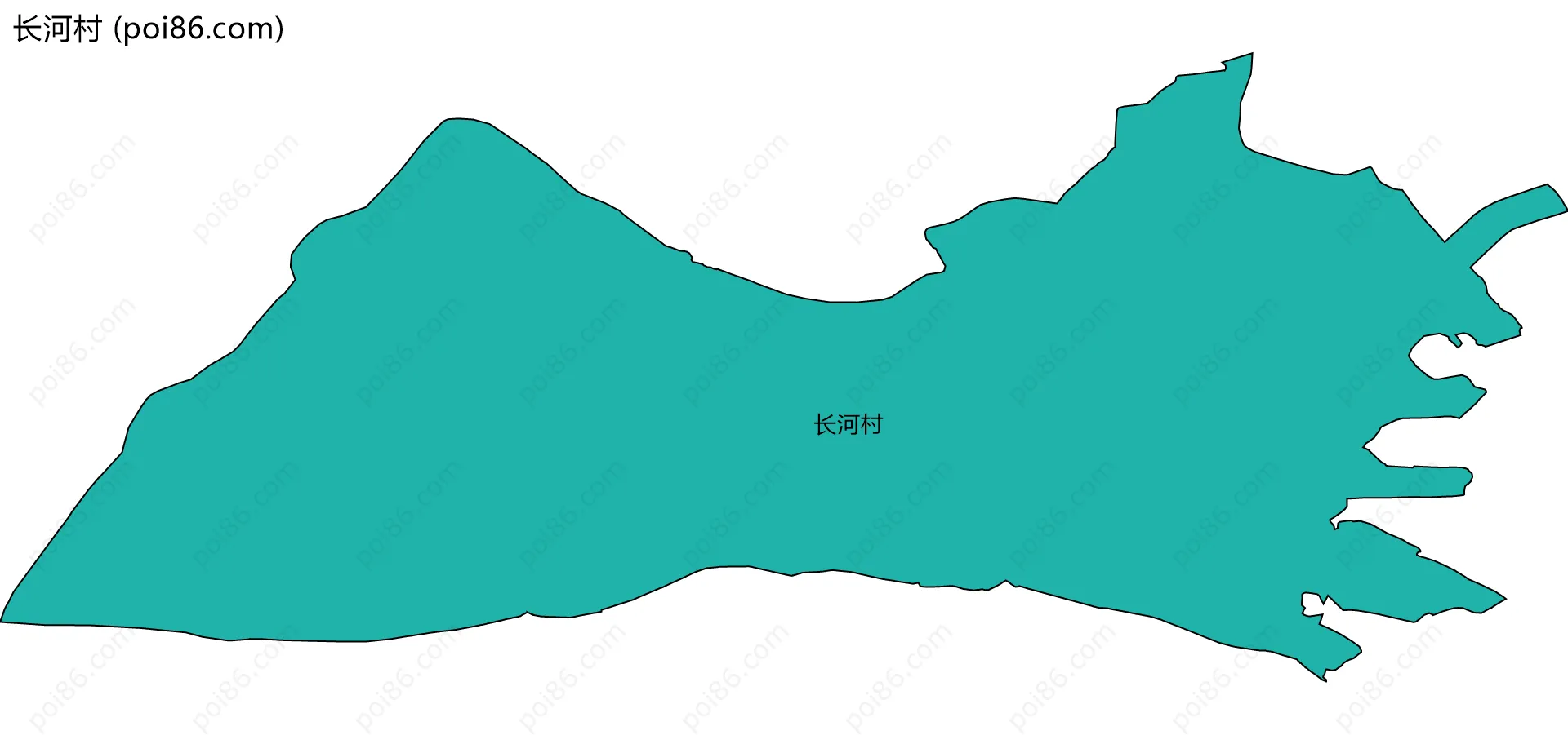 长河村边界地图