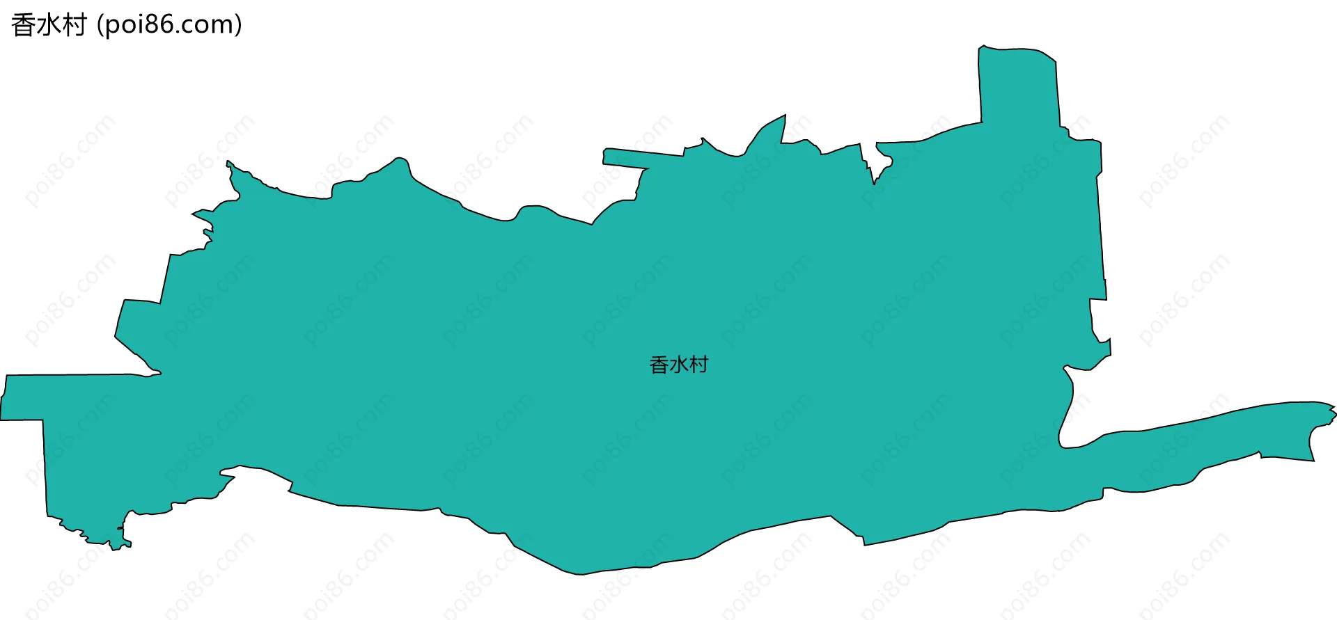 香水村边界地图