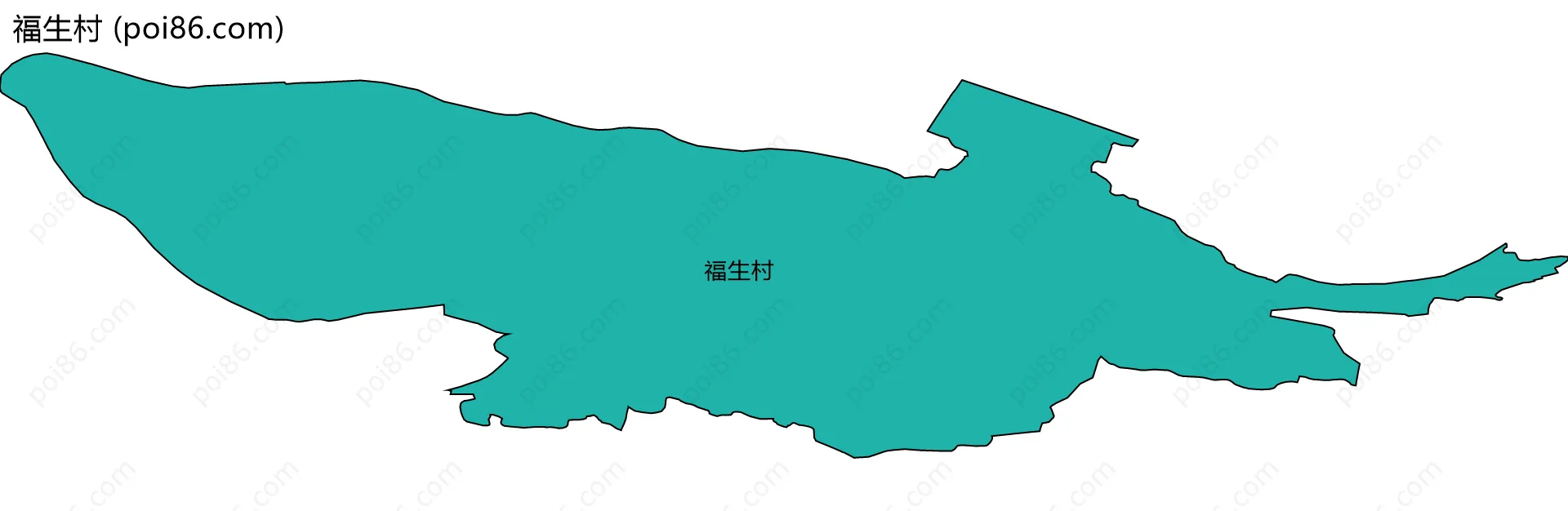 福生村边界地图