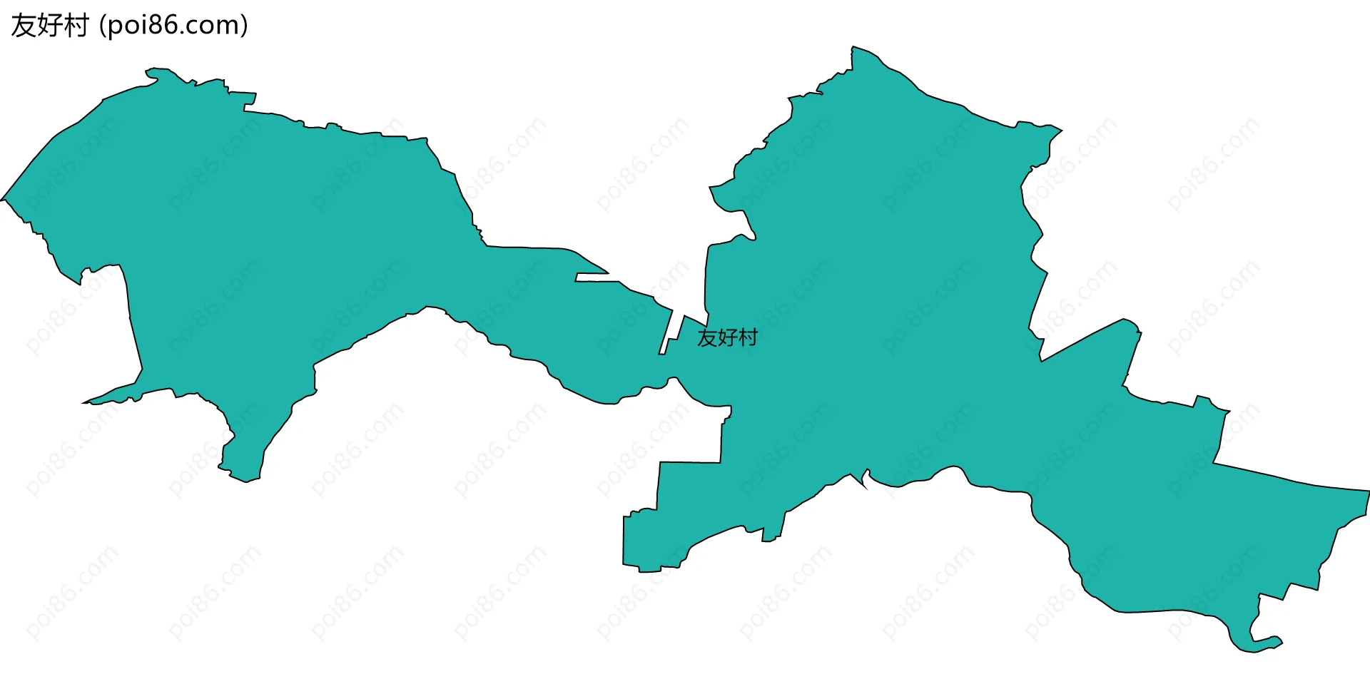 友好村边界地图