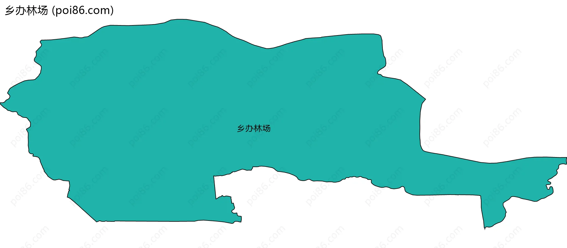 乡办林场边界地图