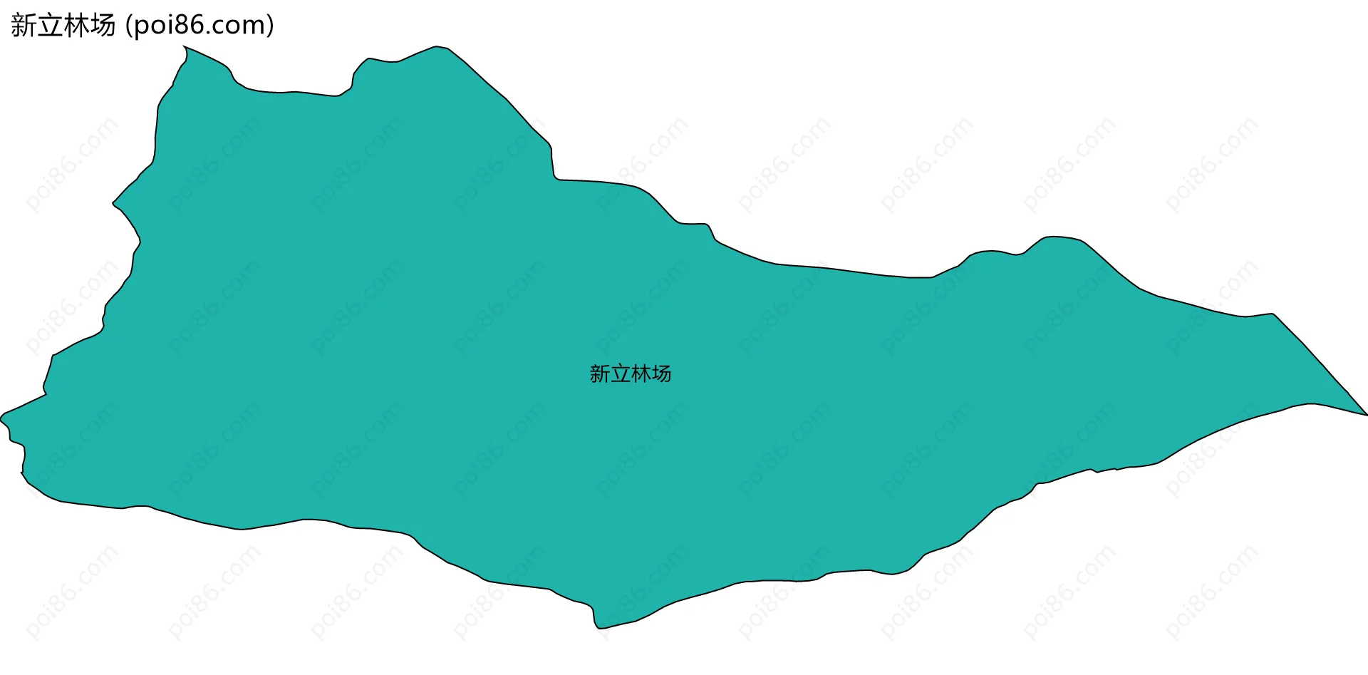 新立林场边界地图