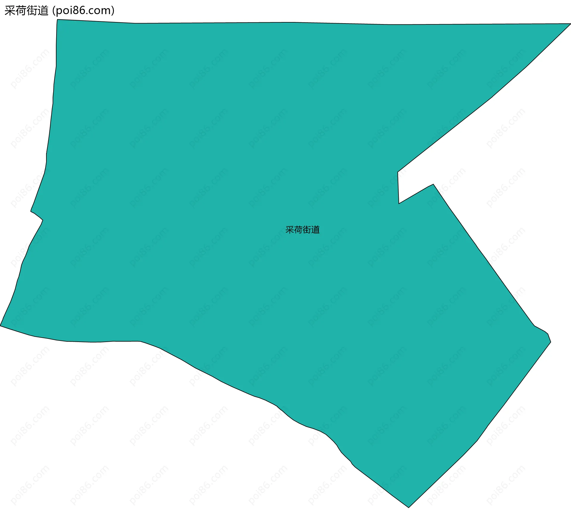 采荷街道边界地图