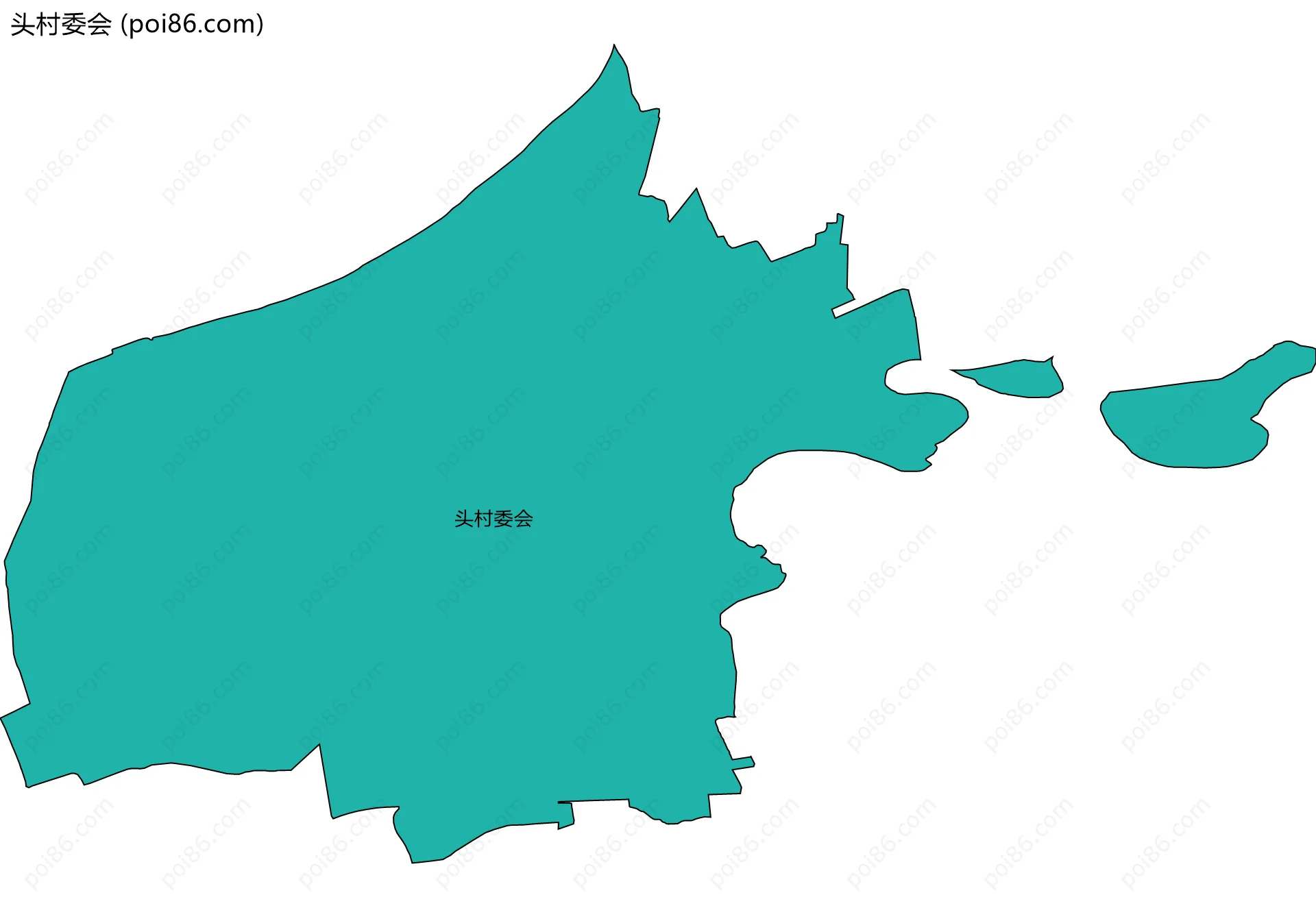 头村委会边界地图