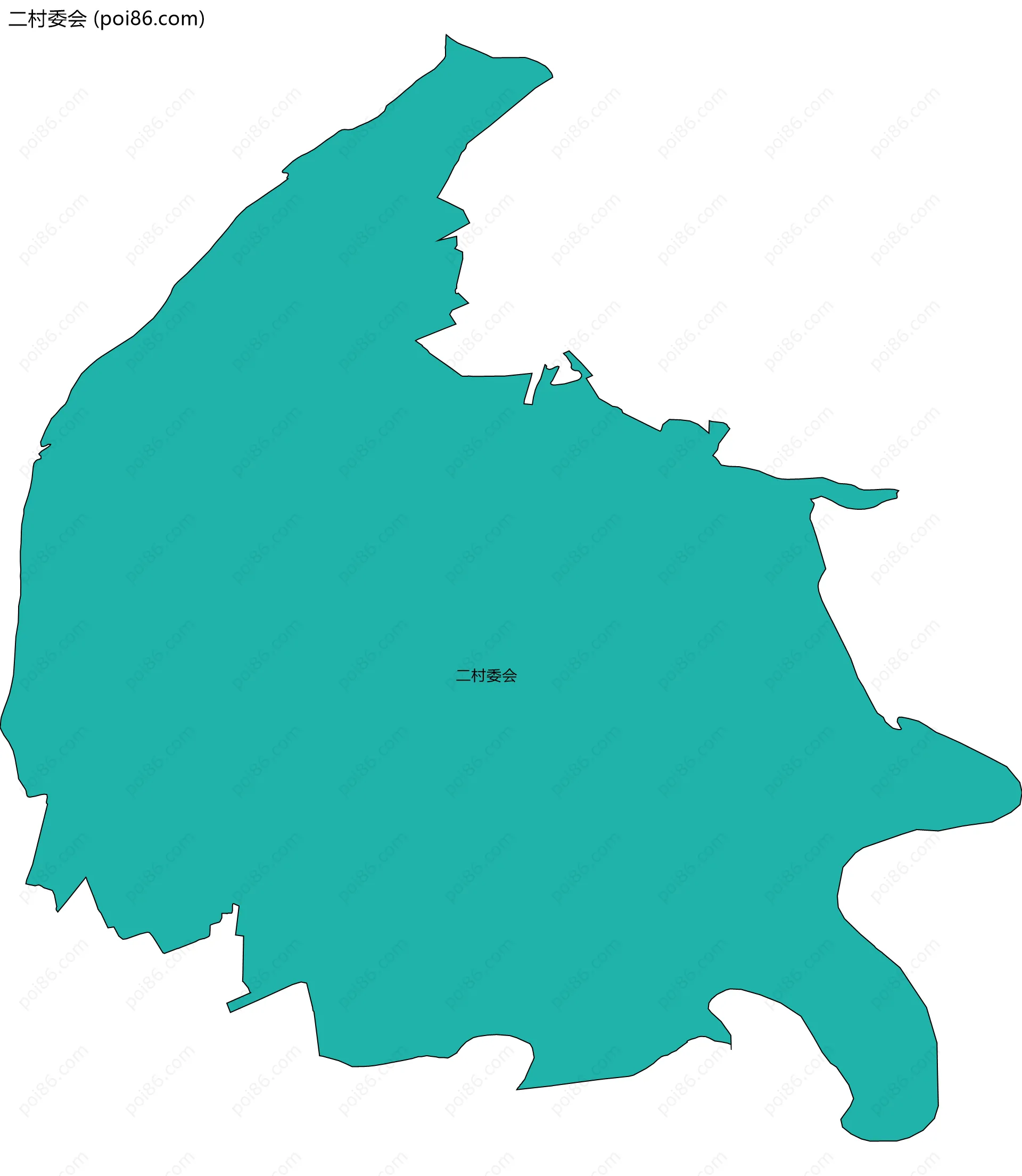二村委会边界地图