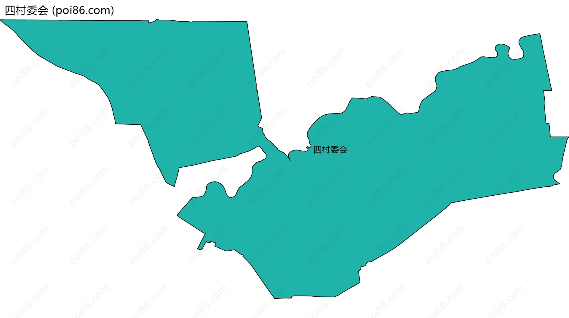 四村委会边界地图