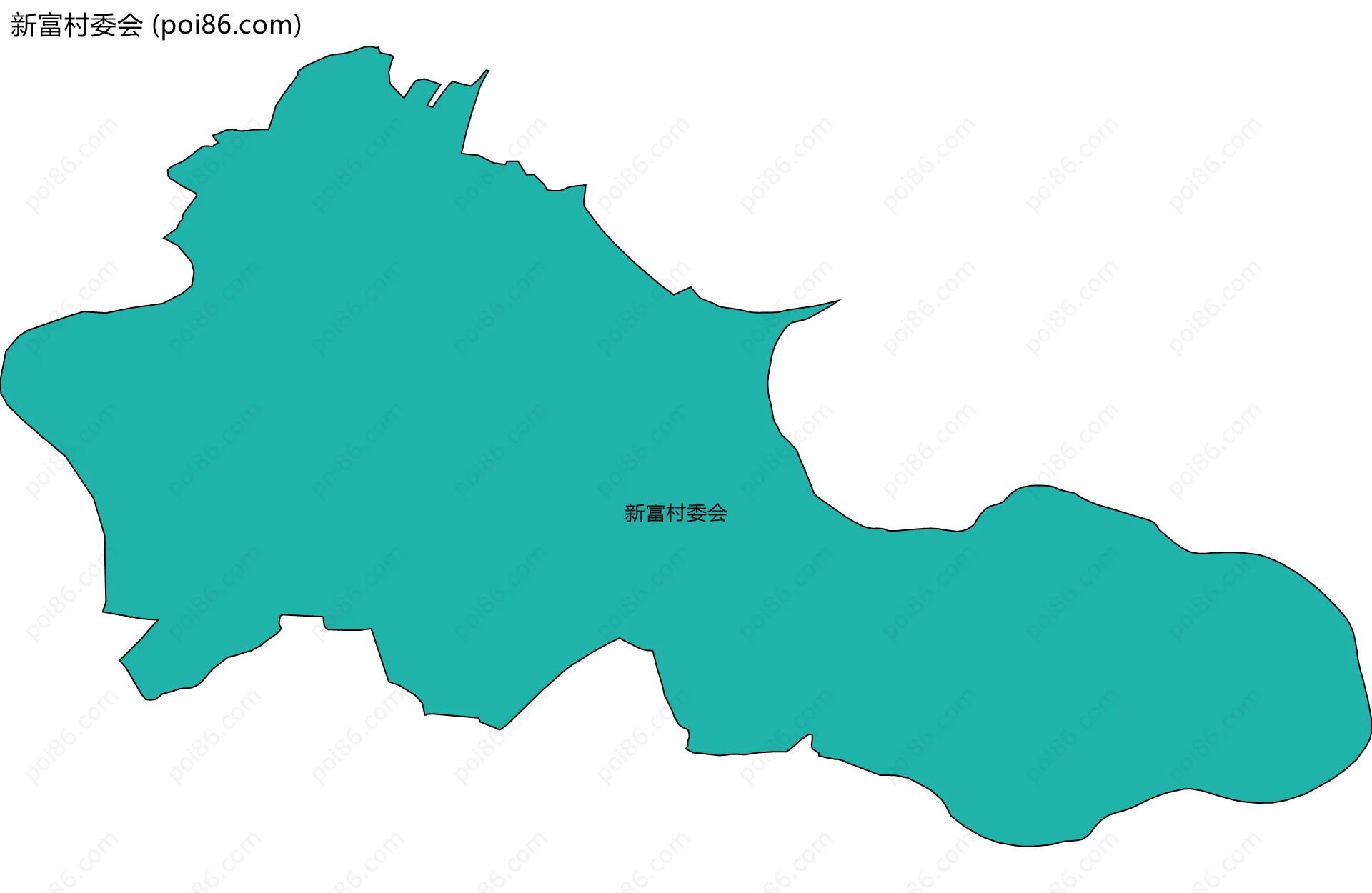 新富村委会边界地图