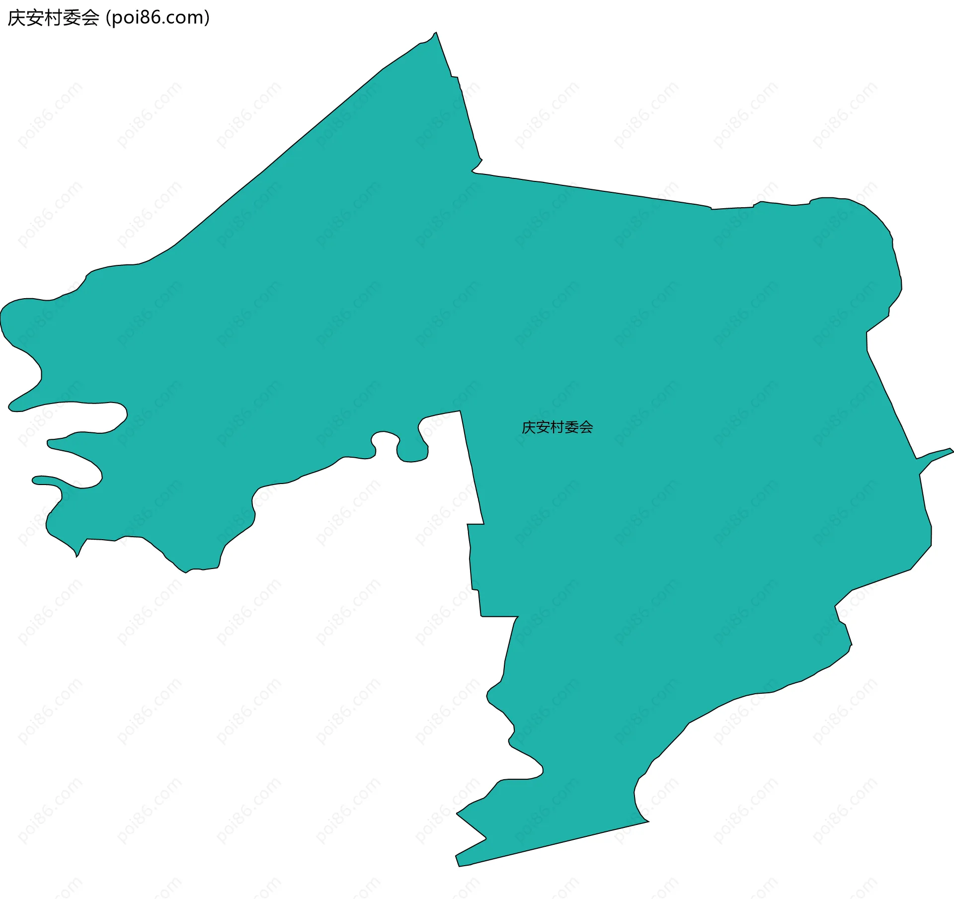 庆安村委会边界地图