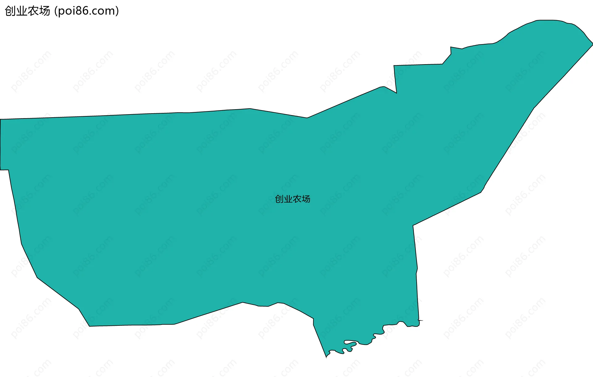 创业农场边界地图