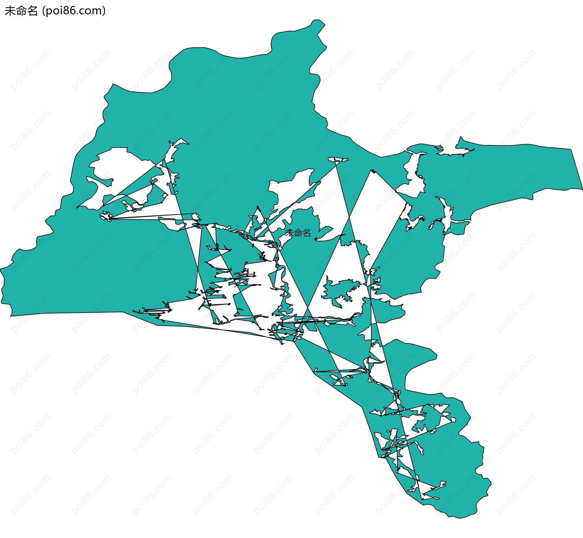 未命名边界地图