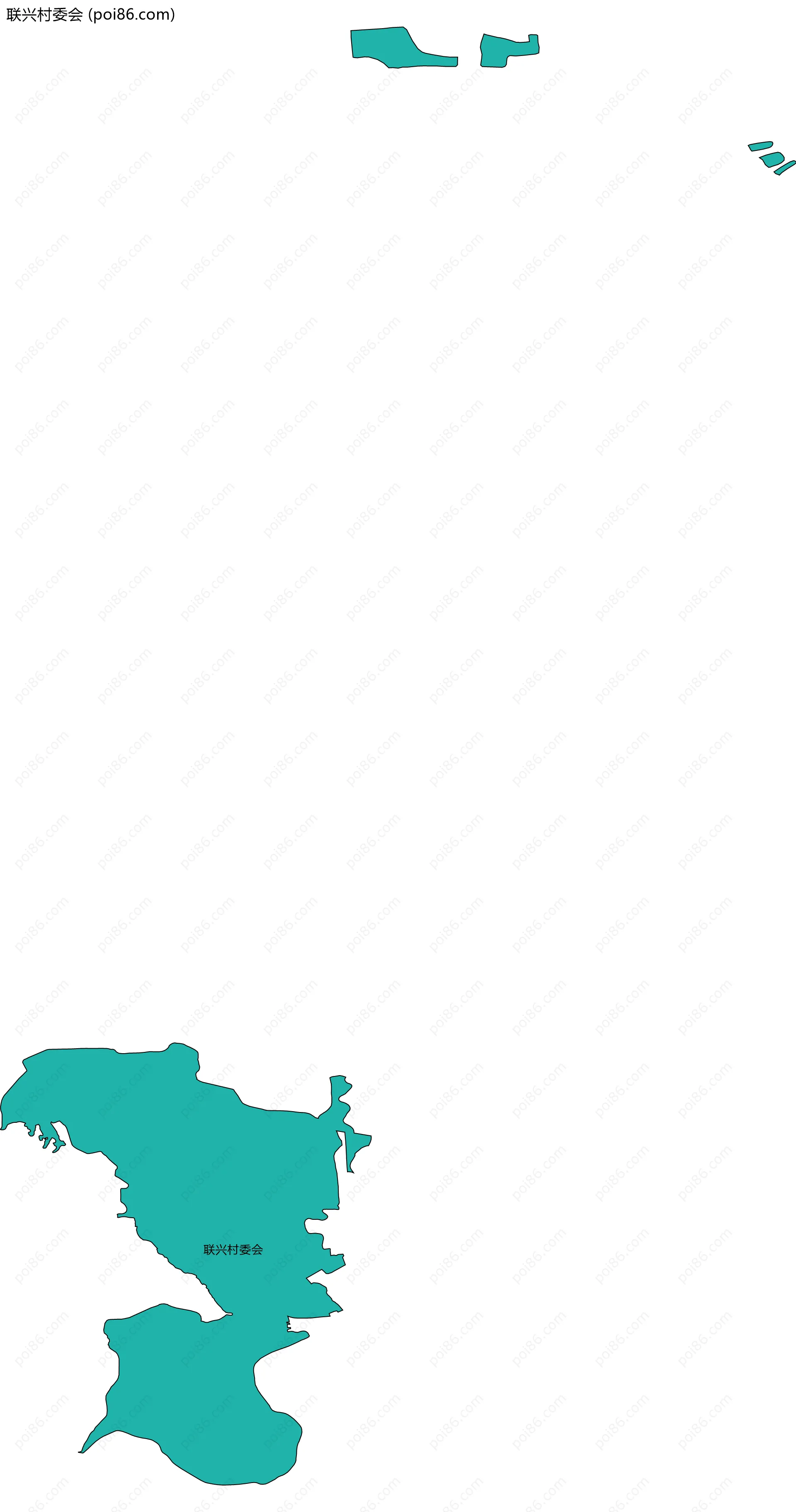 联兴村委会边界地图