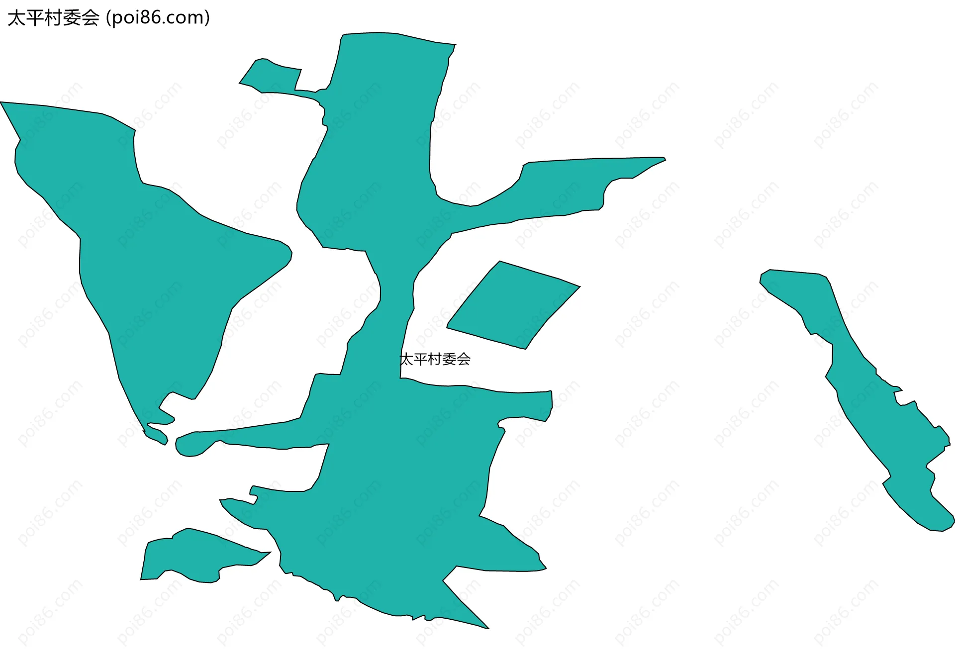 太平村委会边界地图