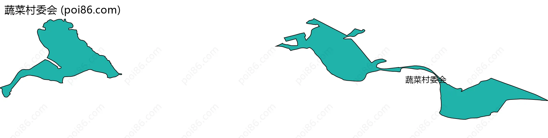 蔬菜村委会边界地图