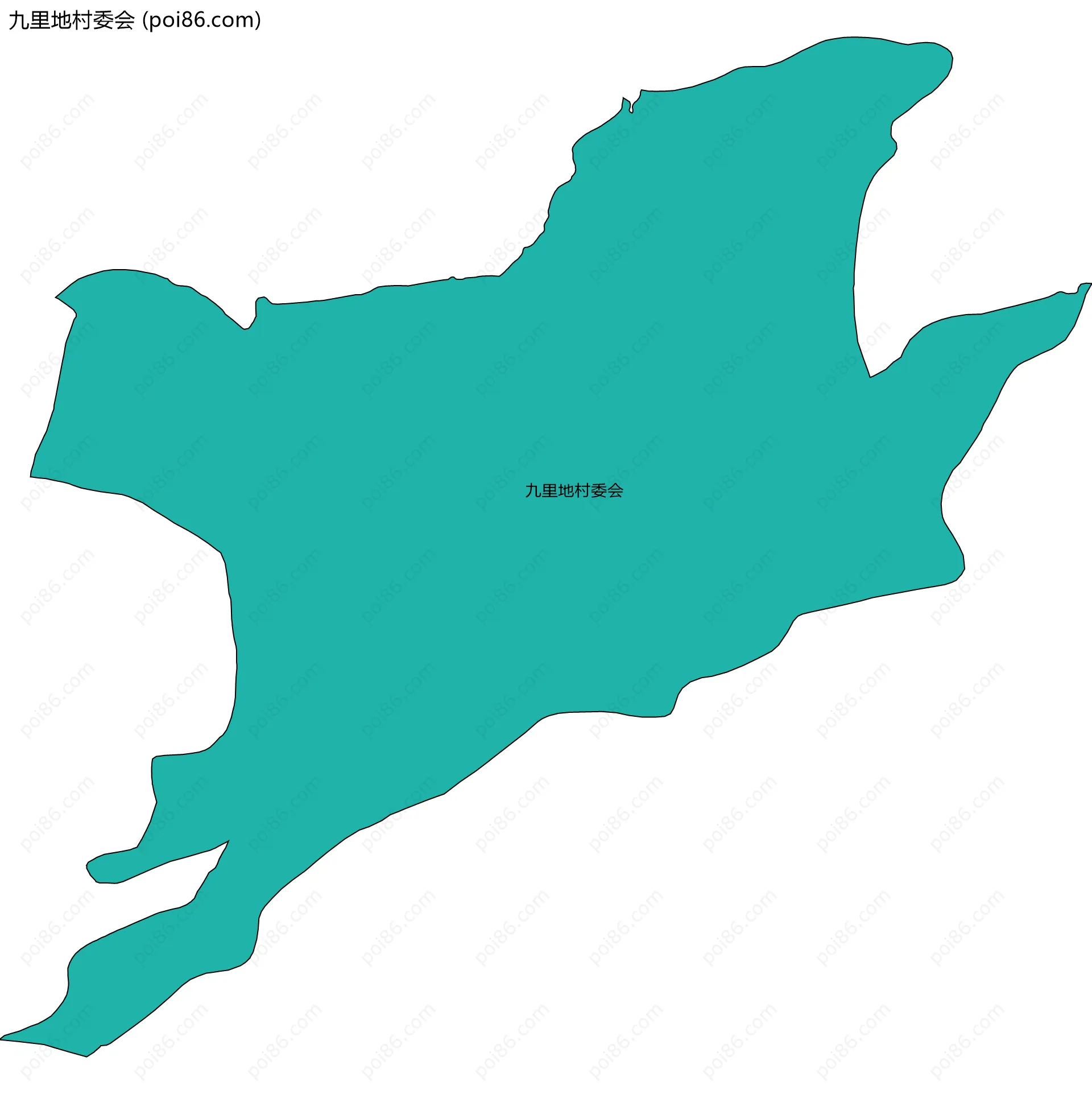 九里地村委会边界地图