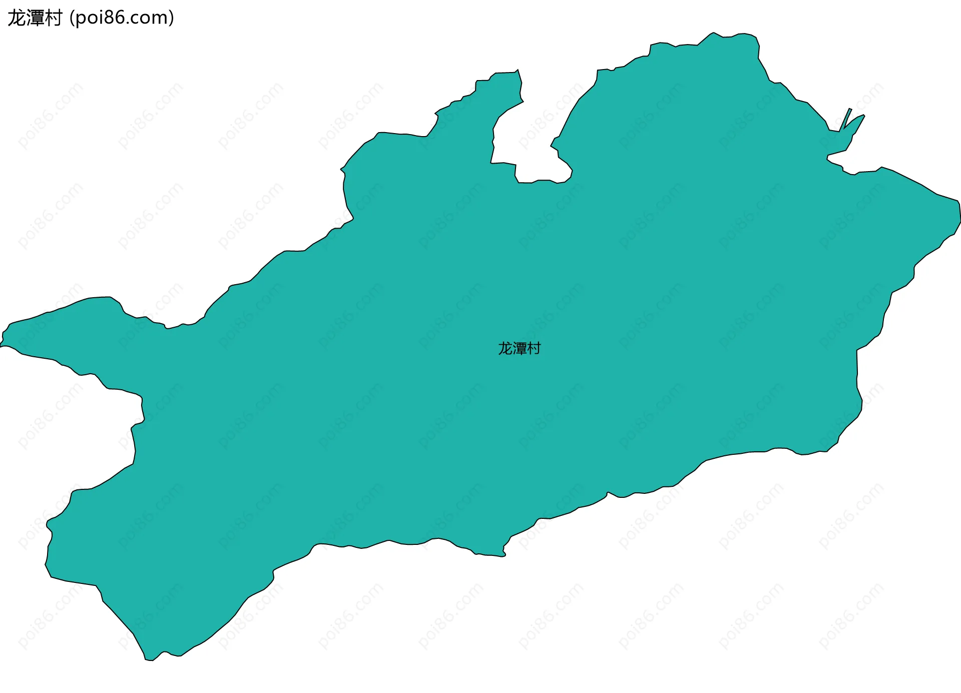 龙潭村边界地图