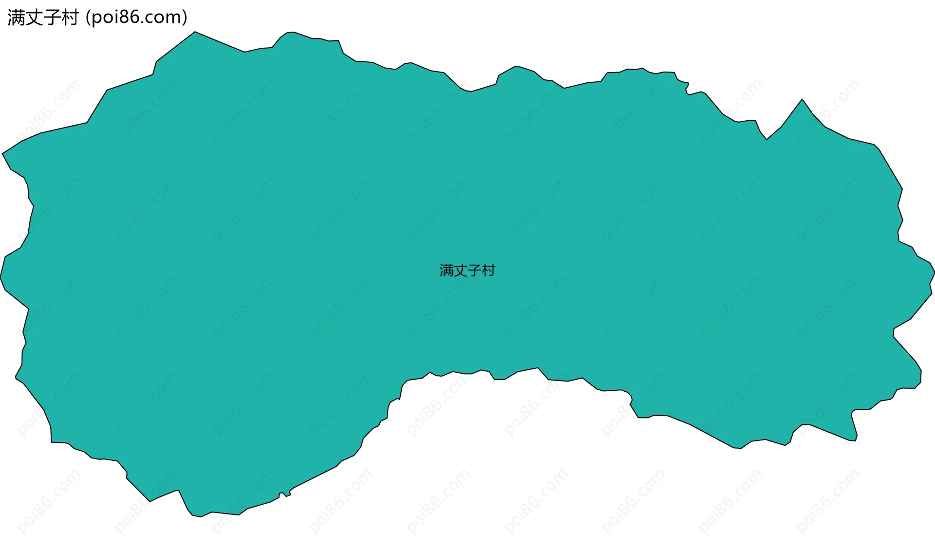 满丈子村边界地图