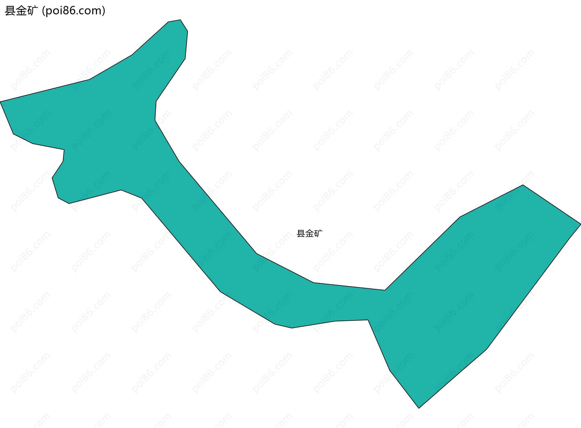 县金矿边界地图