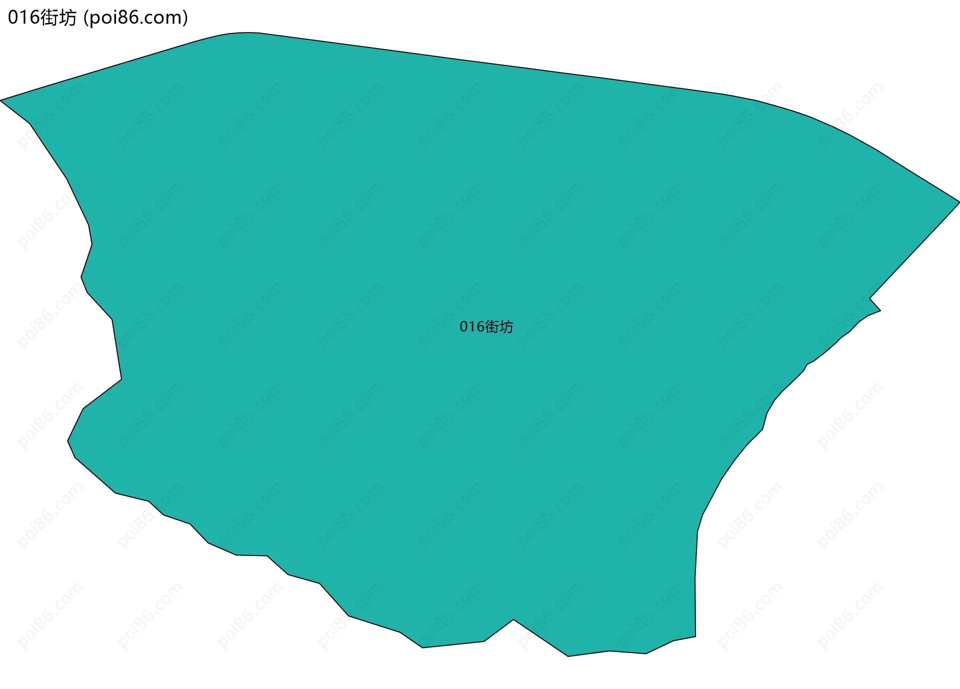 016街坊边界地图