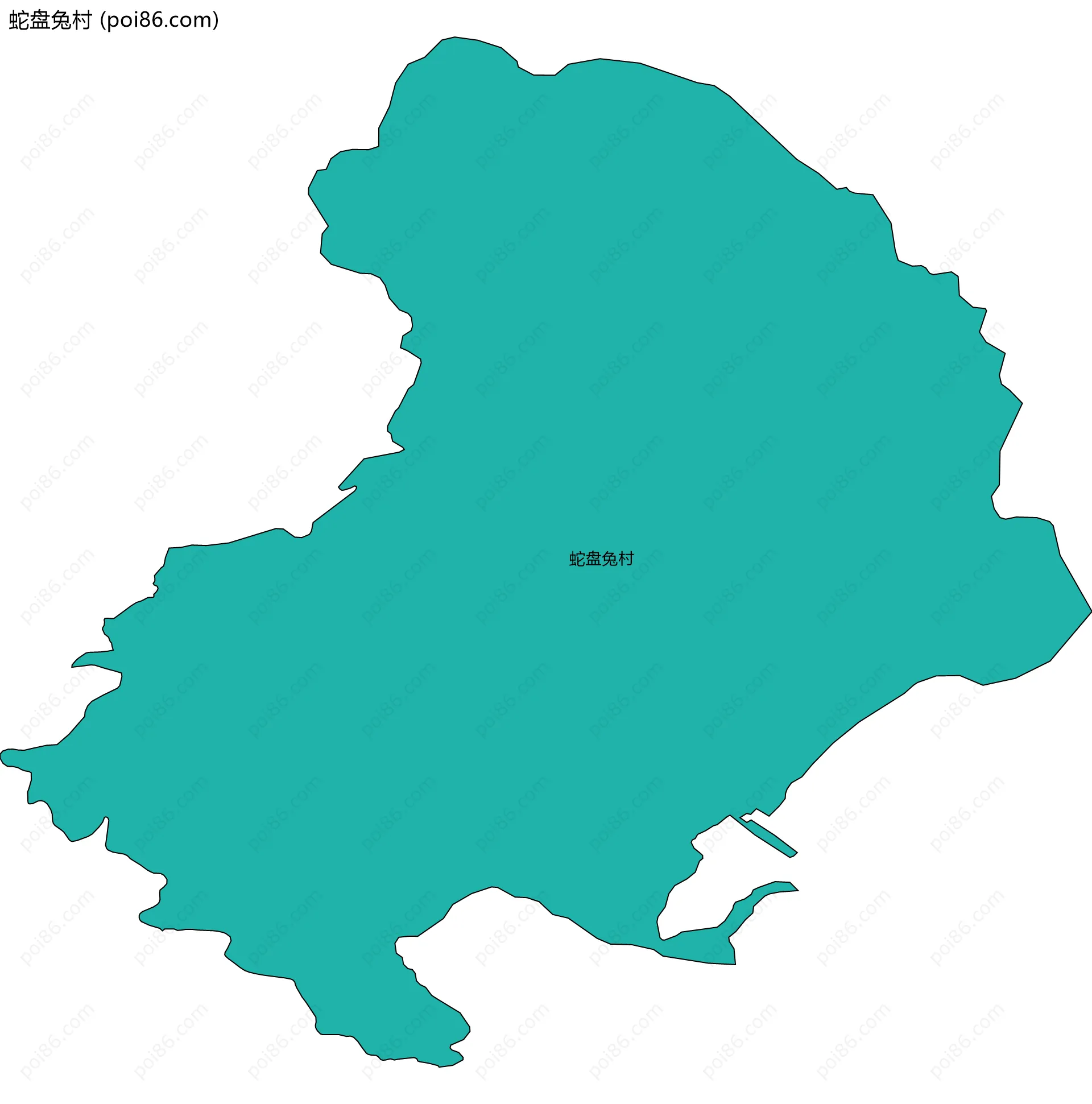 蛇盘兔村边界地图