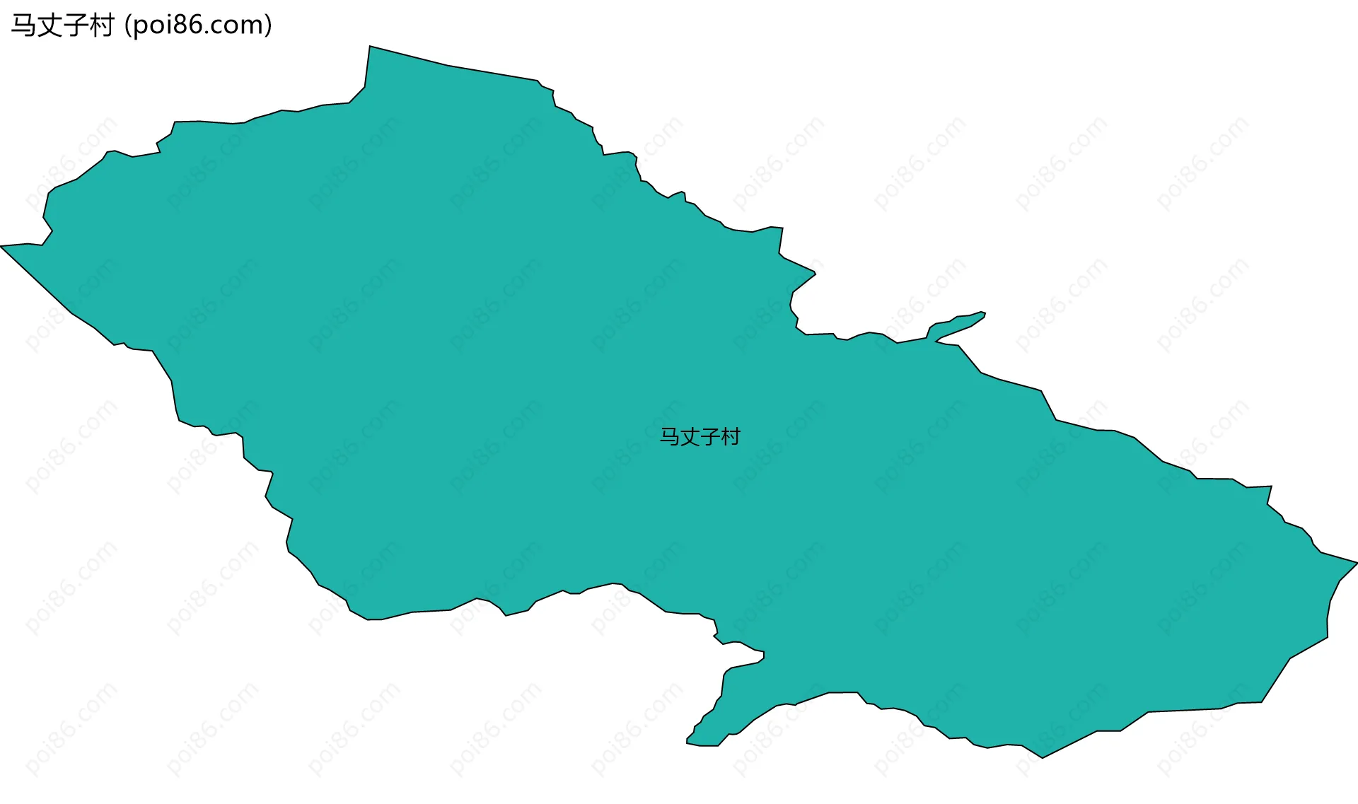 马丈子村边界地图