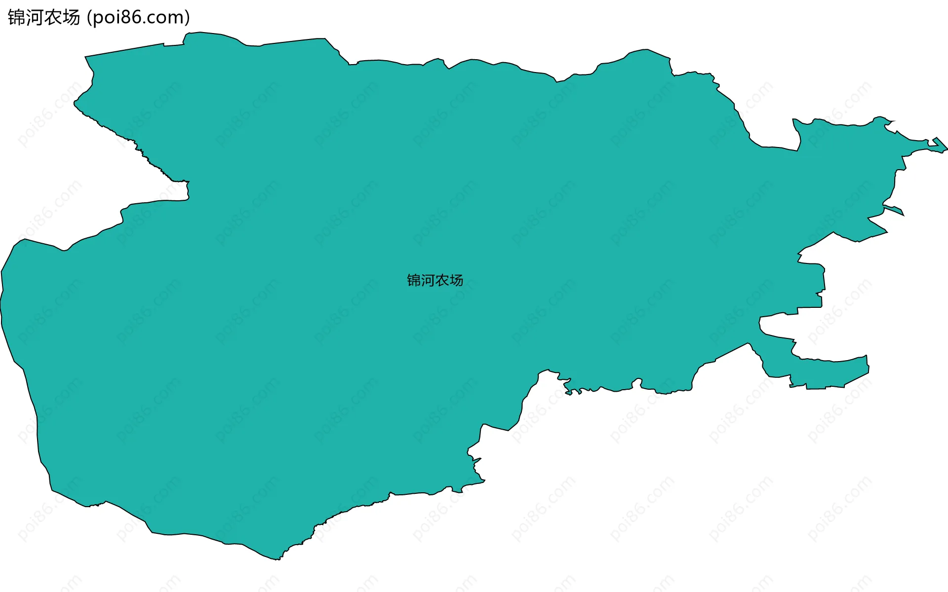锦河农场边界地图