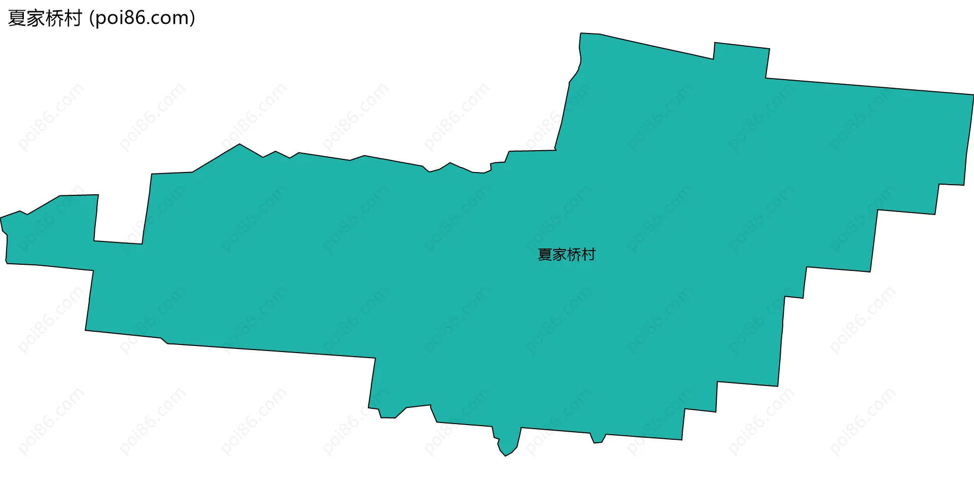 夏家桥村边界地图