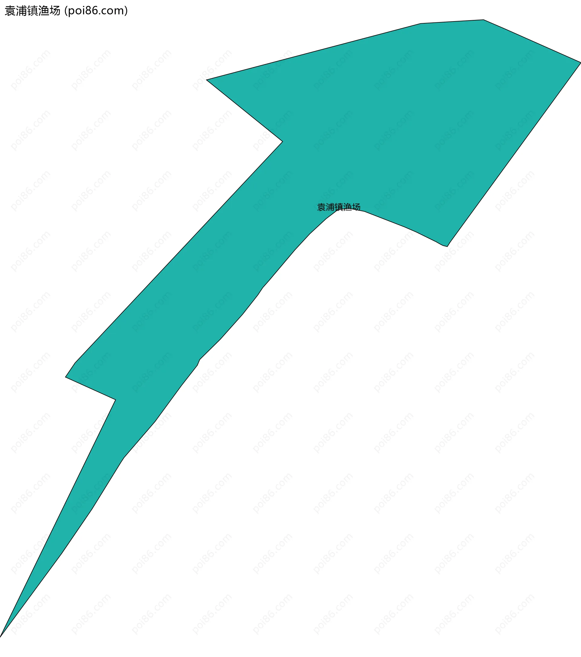 袁浦镇渔场边界地图