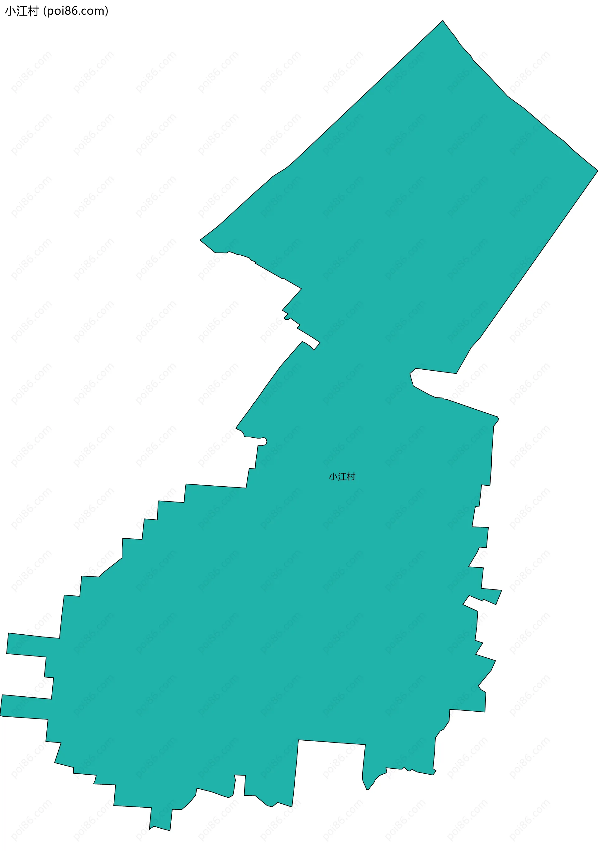 小江村边界地图