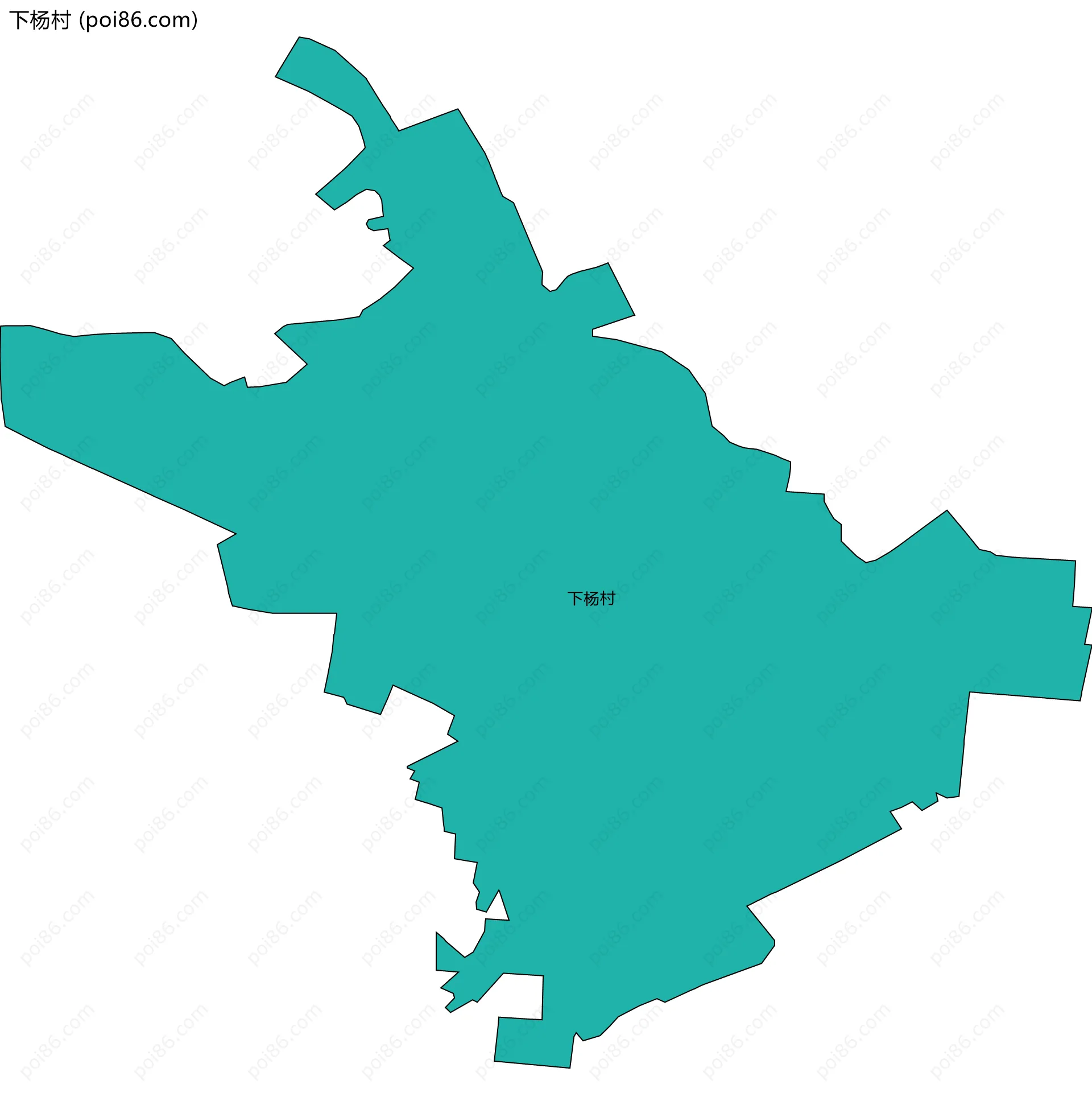 下杨村边界地图