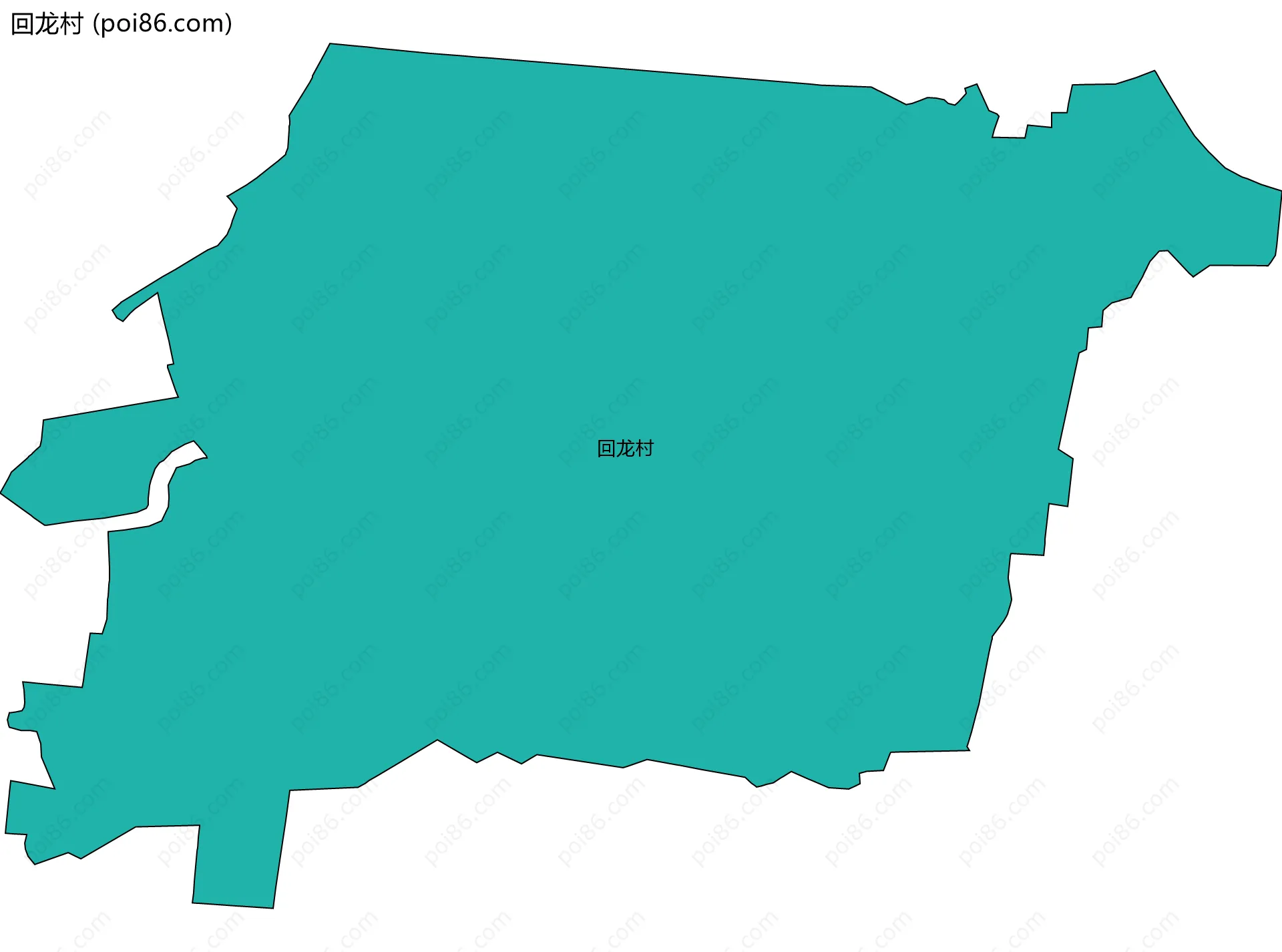 回龙村边界地图