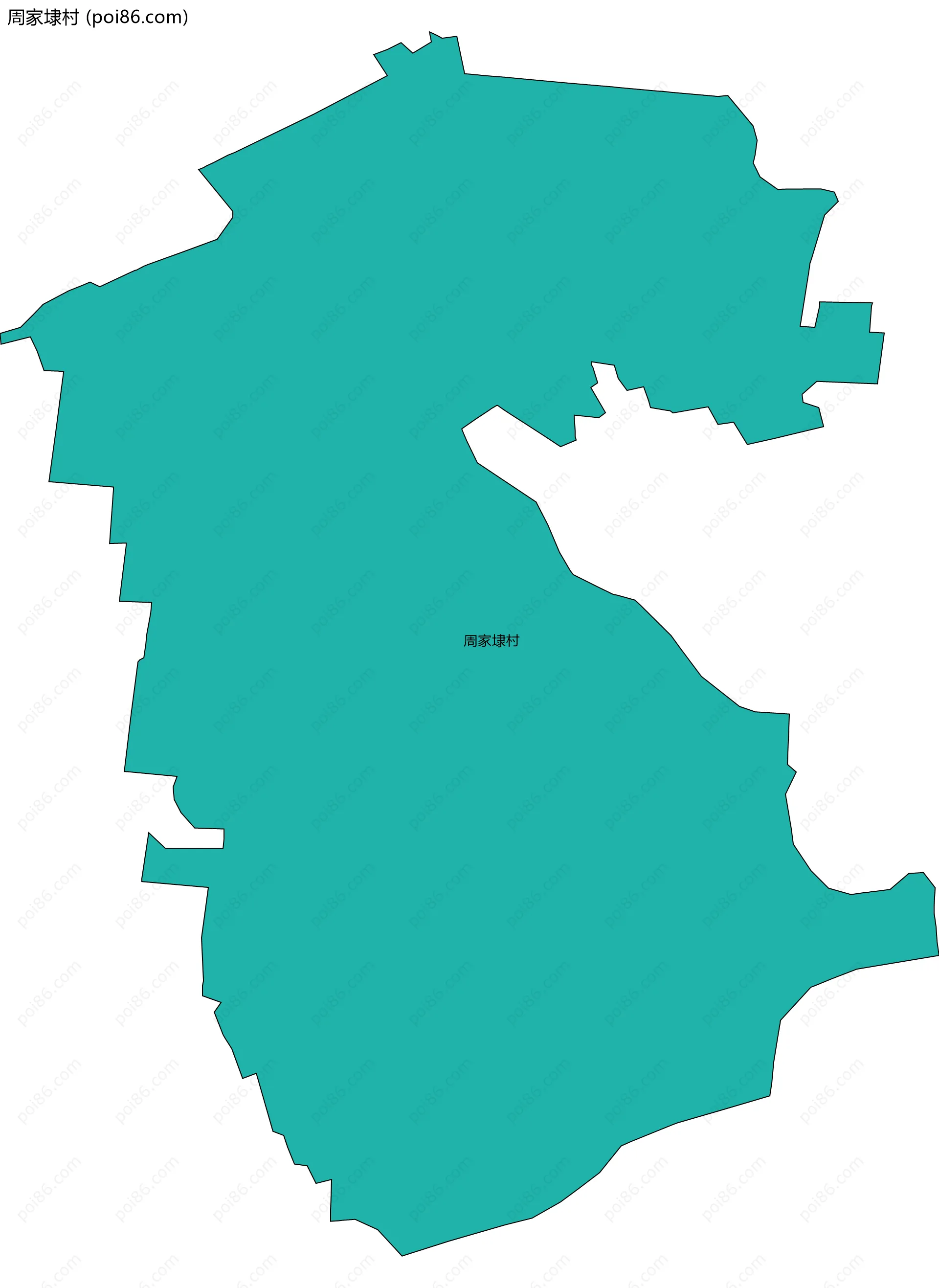 周家埭村边界地图