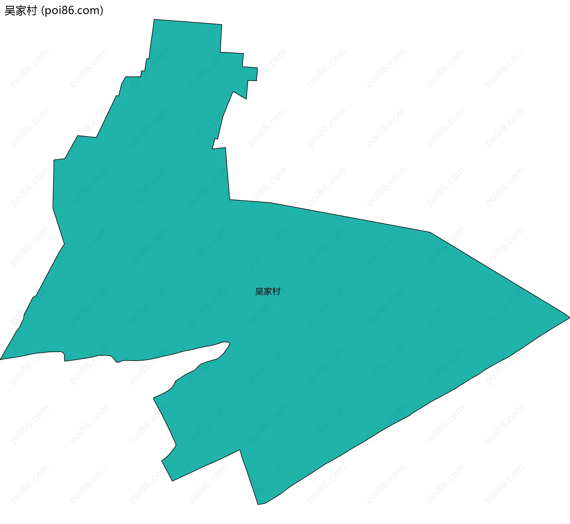 吴家村边界地图
