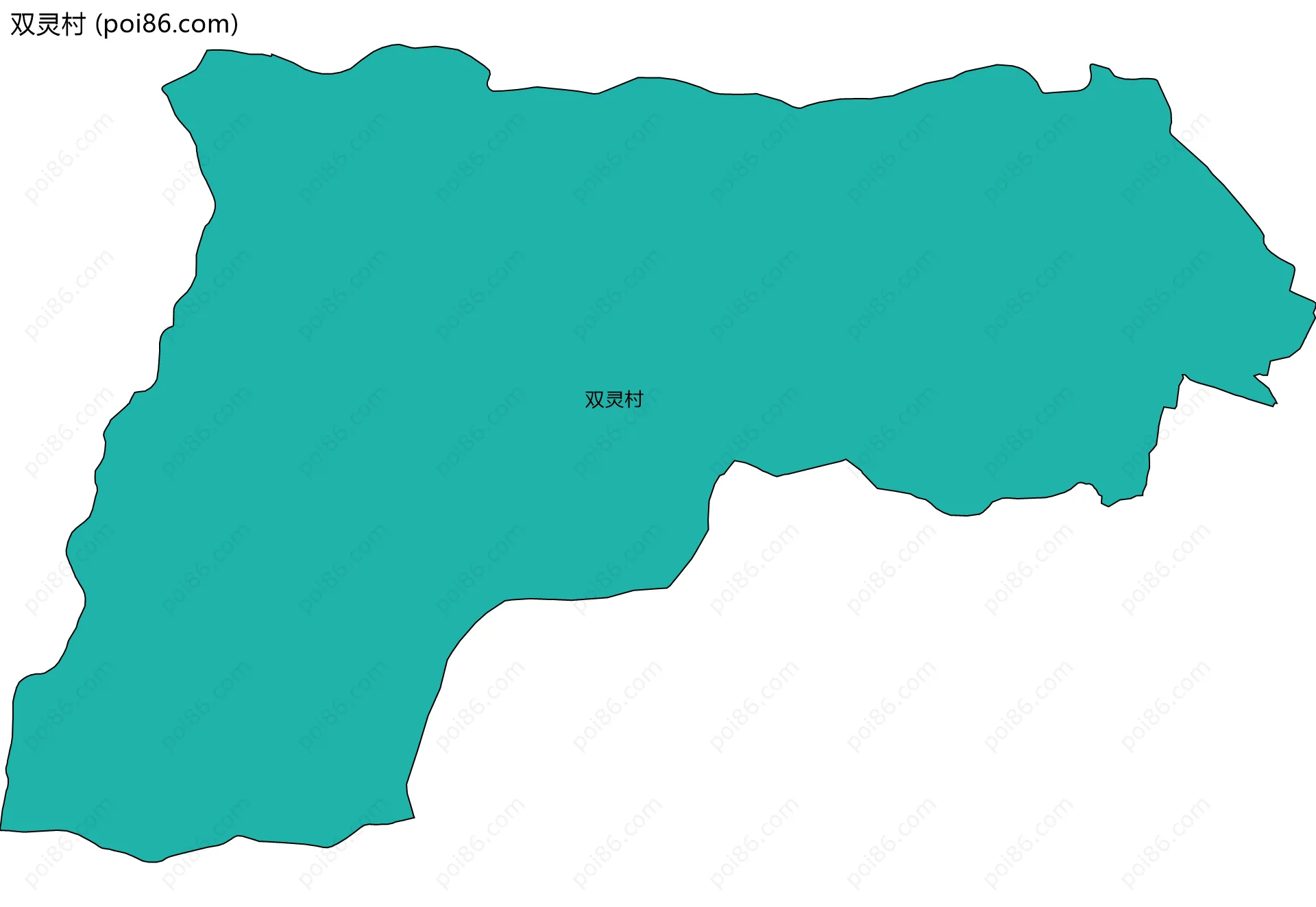 双灵村边界地图