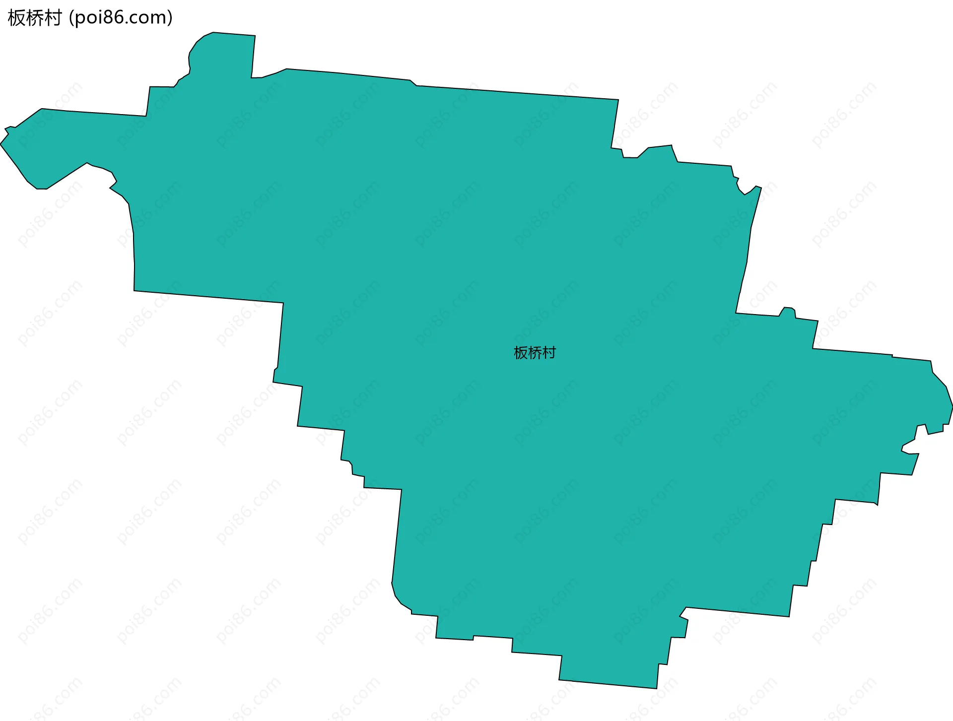 板桥村边界地图