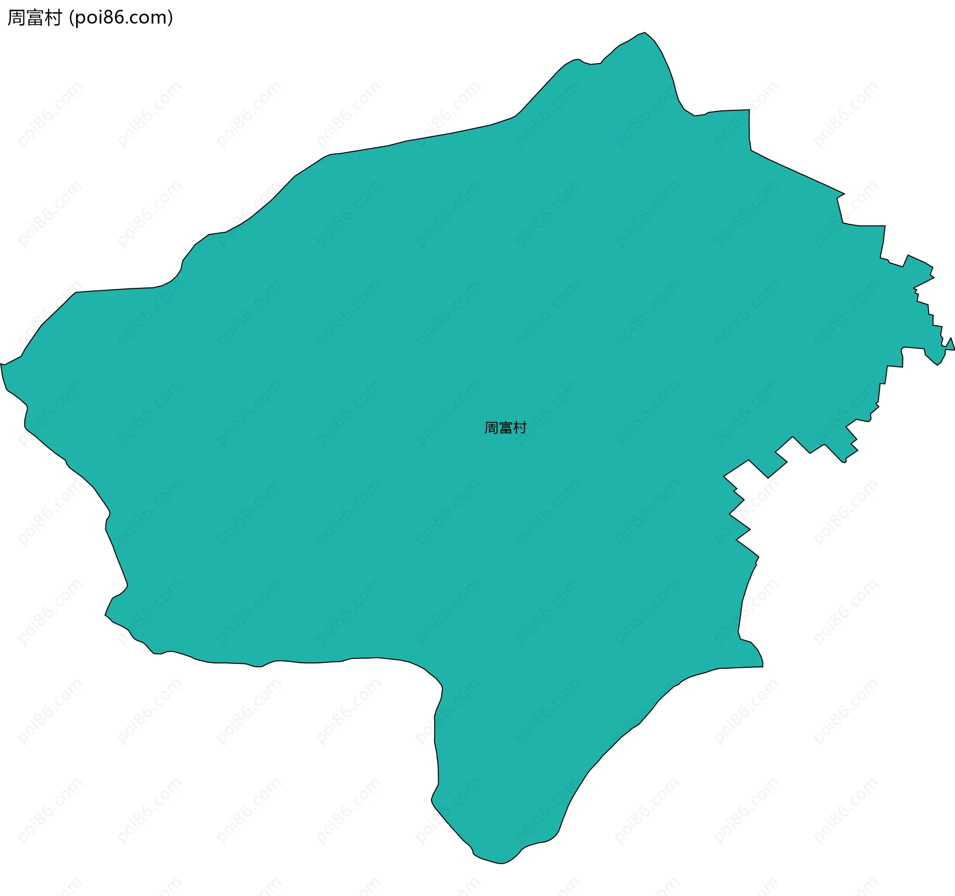 周富村边界地图