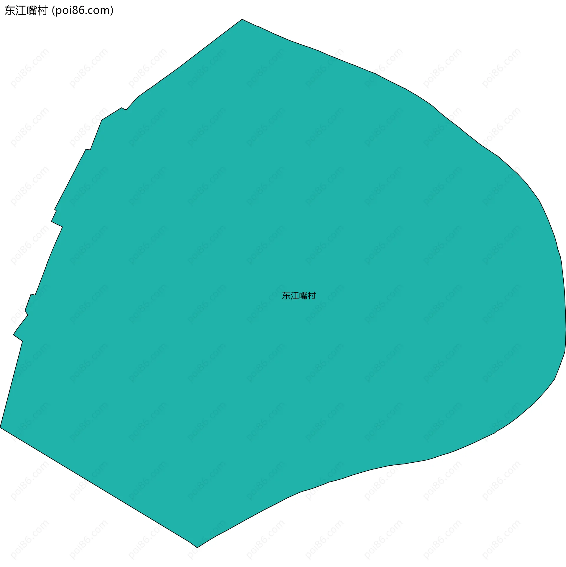 东江嘴村边界地图